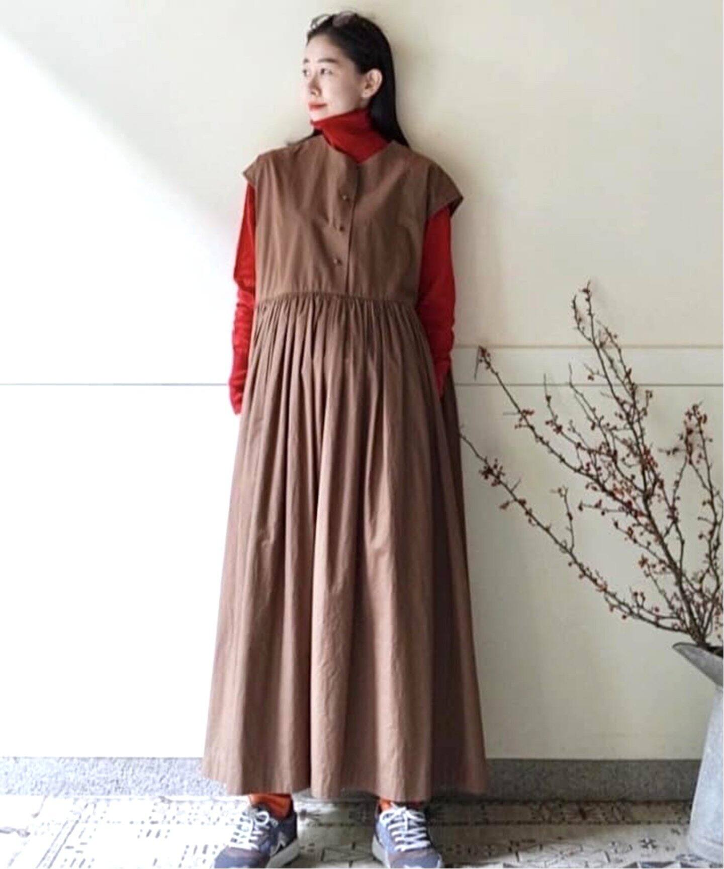 Khadi ＆ Co/カディ&コー】 GATHERED DRESS-ARIA（ワンピース  