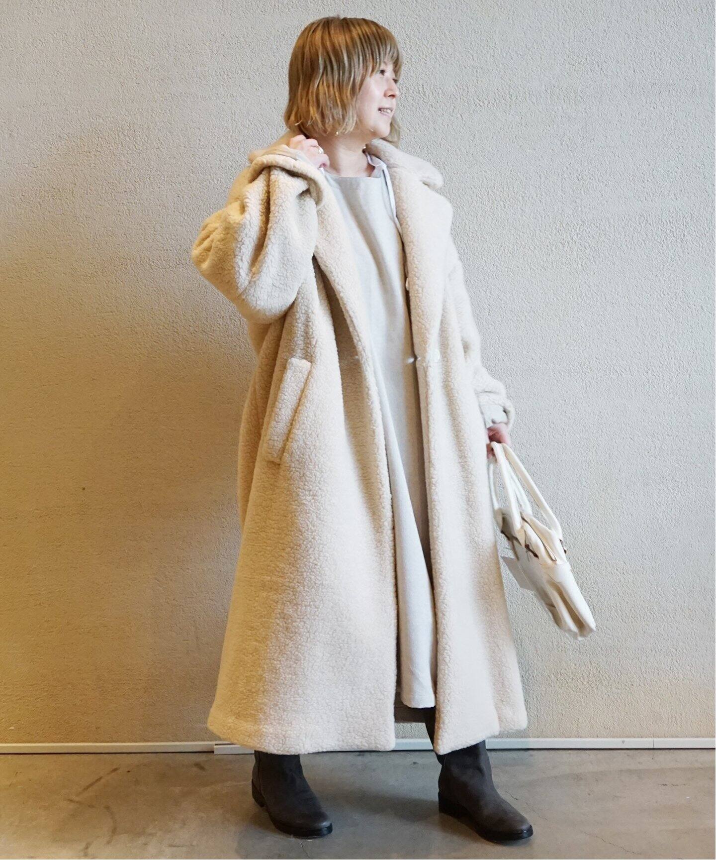 TOUJOURS / トゥジュー】 SHOULDER BUTTON SACK DRESS（ワンピース 