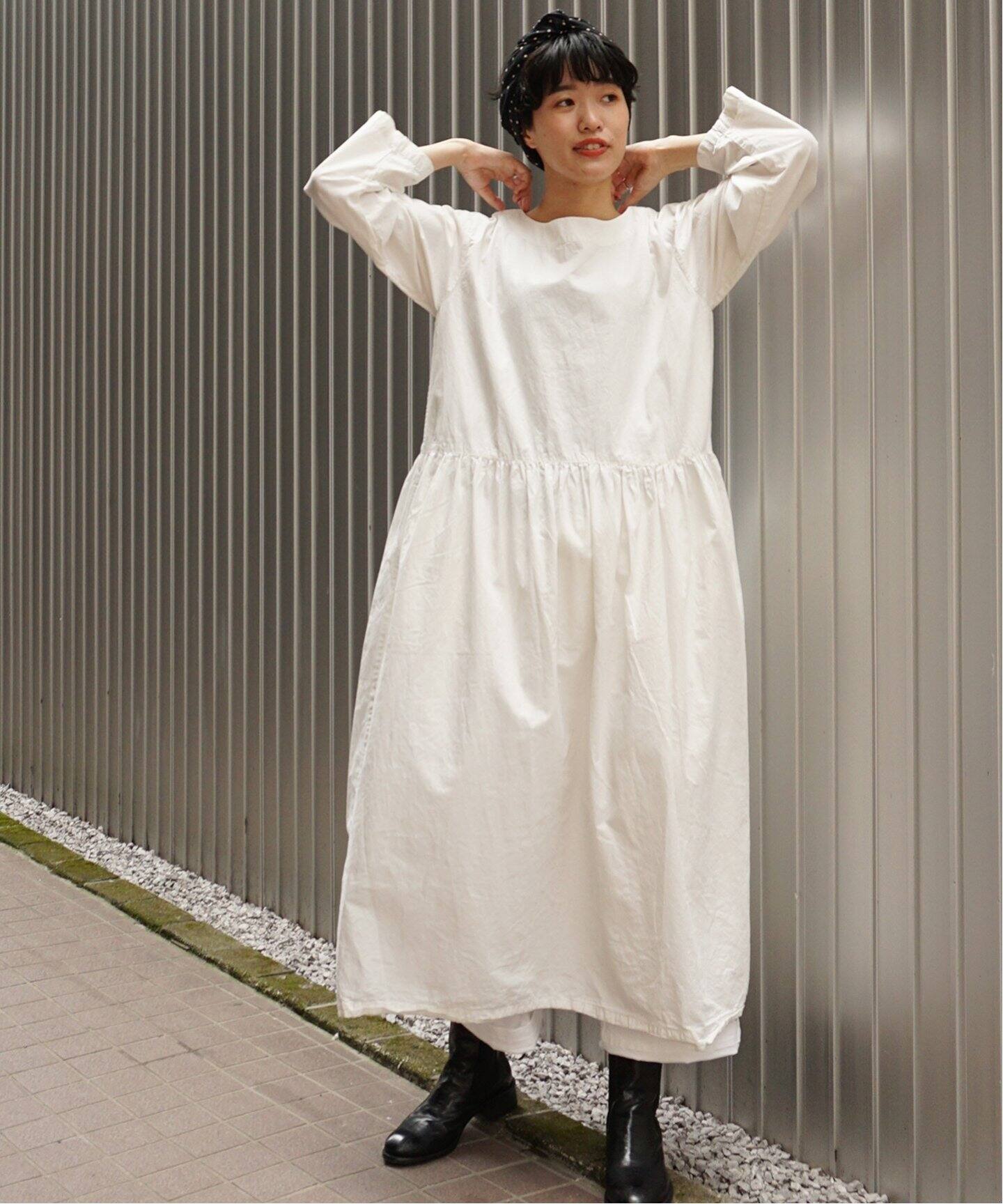 ARMEN/アーメン】 BOAT NECK L/SL ONE-PIECE（ワンピース）｜journal 