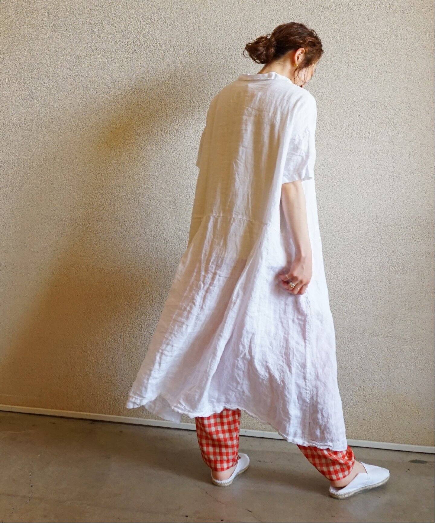 ALBUM DI FAMIGLIA/アルバム ディ ファミリア】 LIGHT LINEN DRESS 