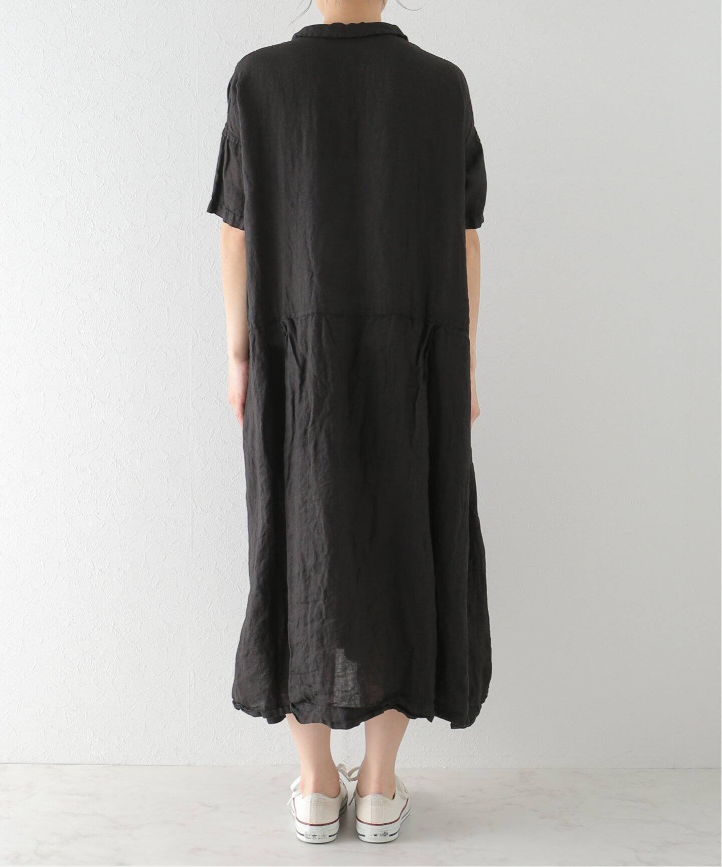 ALBUM DI FAMIGLIA/アルバム ディ ファミリア】 LIGHT LINEN DRESS  
