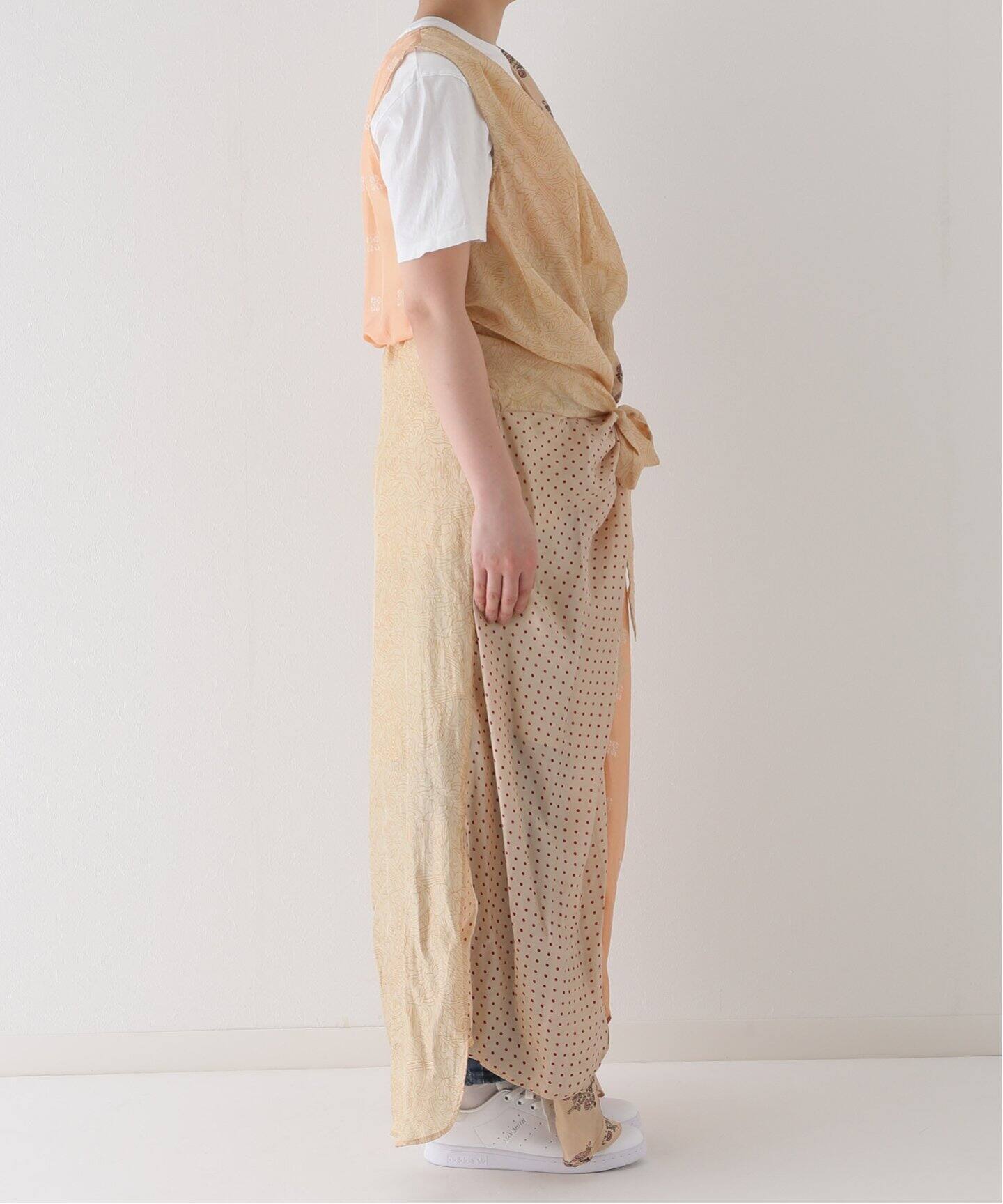 MES DEMOISELLES / メドモアゼル】PATCH SLEEVELESS DRESS（ワンピース 