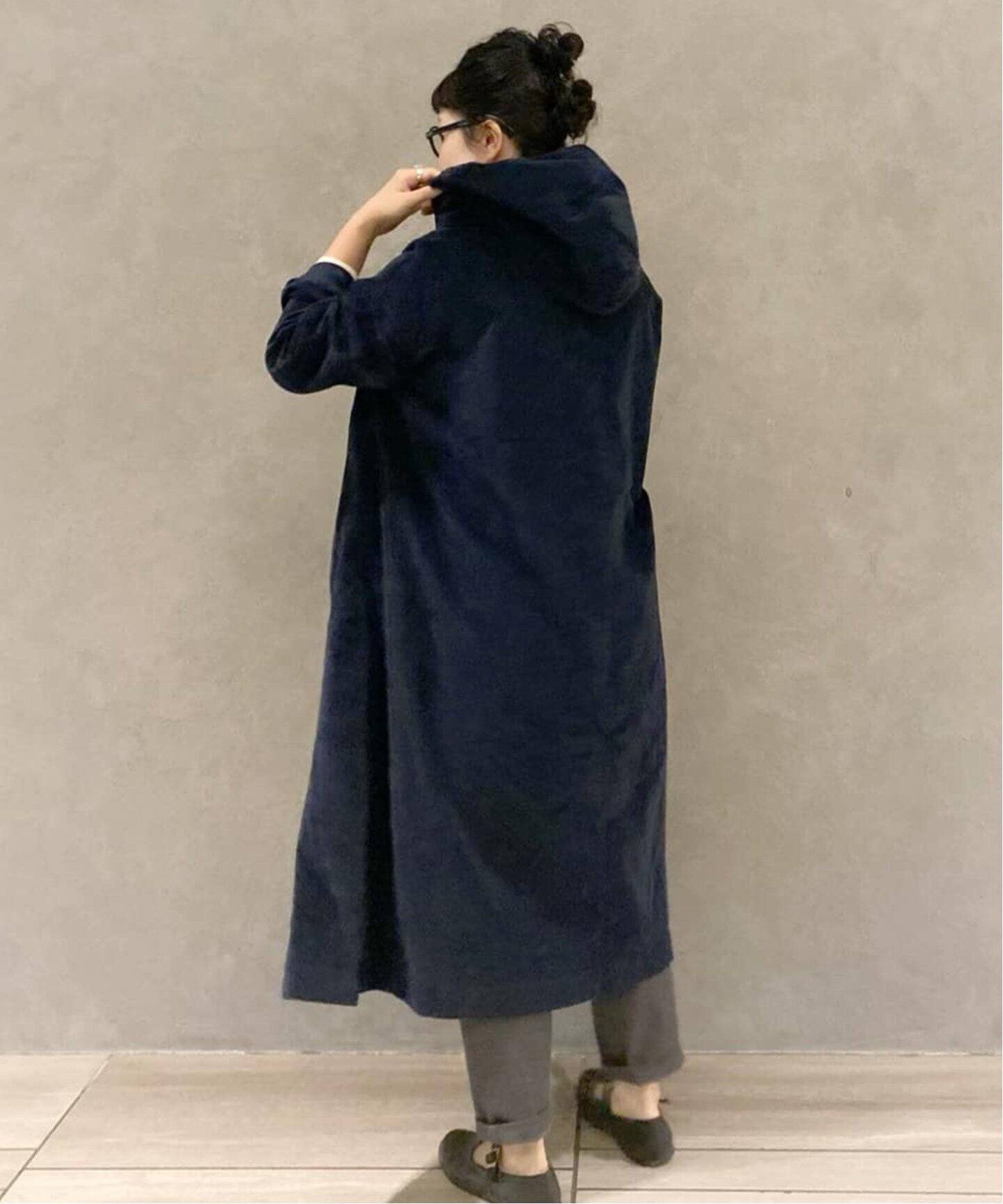 ALBUM DI FAMIGLIA/アルバム ディ ファミリア】VELVET HOODED DRSS  