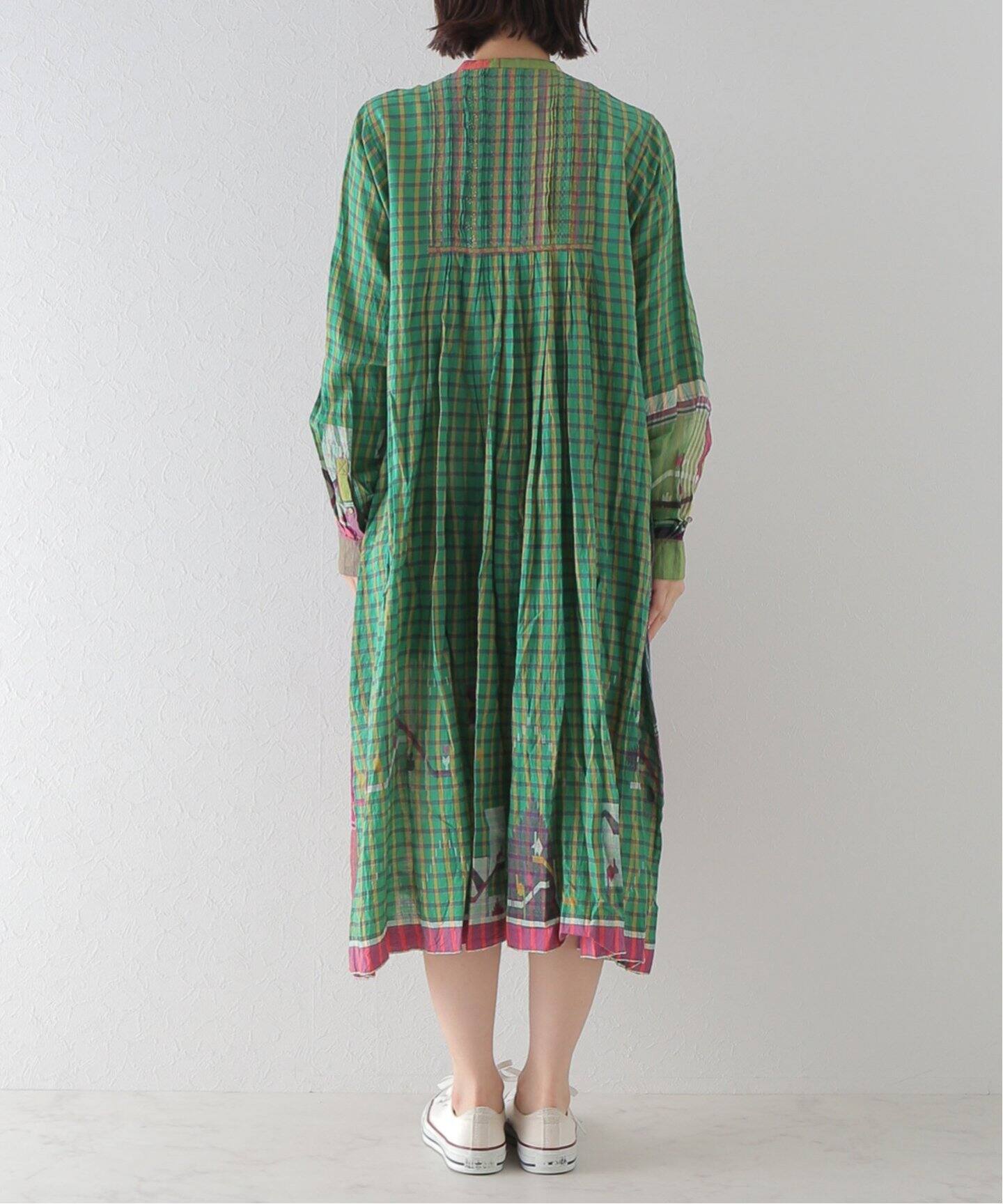 INJIRI/インジリ】CHECK BUTTON DRESS（ワンピース）｜journal  