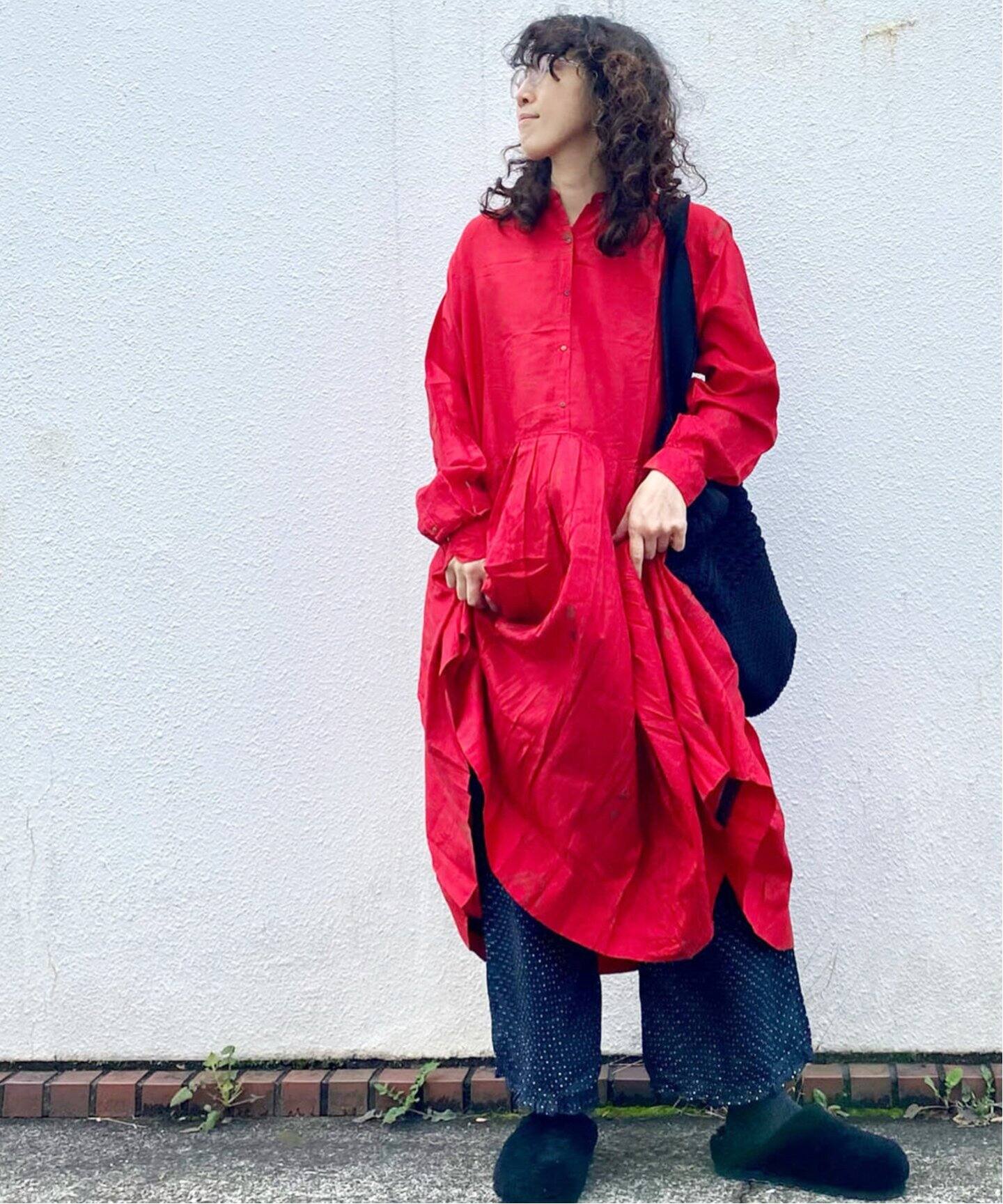 INJIRI/インジリ】 BUTTON GATHERED DRESS（ワンピース）｜journal 