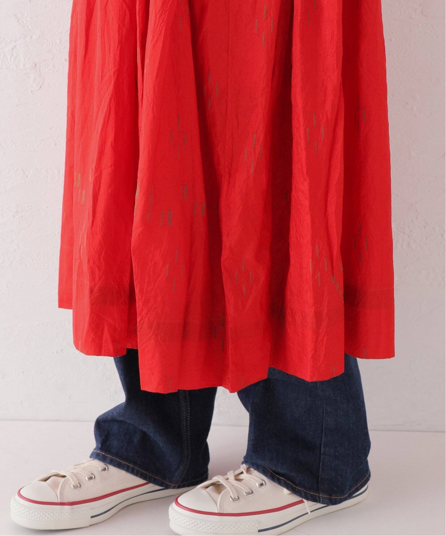 INJIRI/インジリ】 BUTTON GATHERED DRESS（ワンピース）｜journal 
