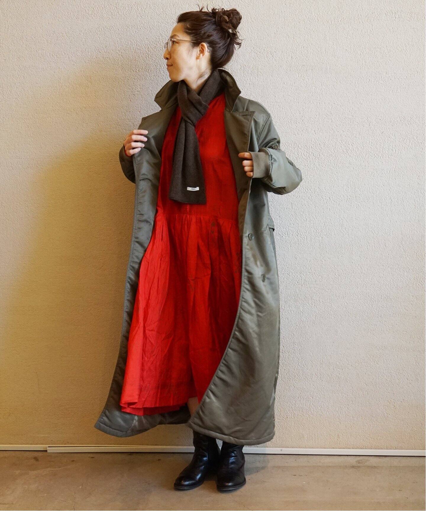 INJIRI/インジリ】 BUTTON GATHERED DRESS（ワンピース）｜journal 