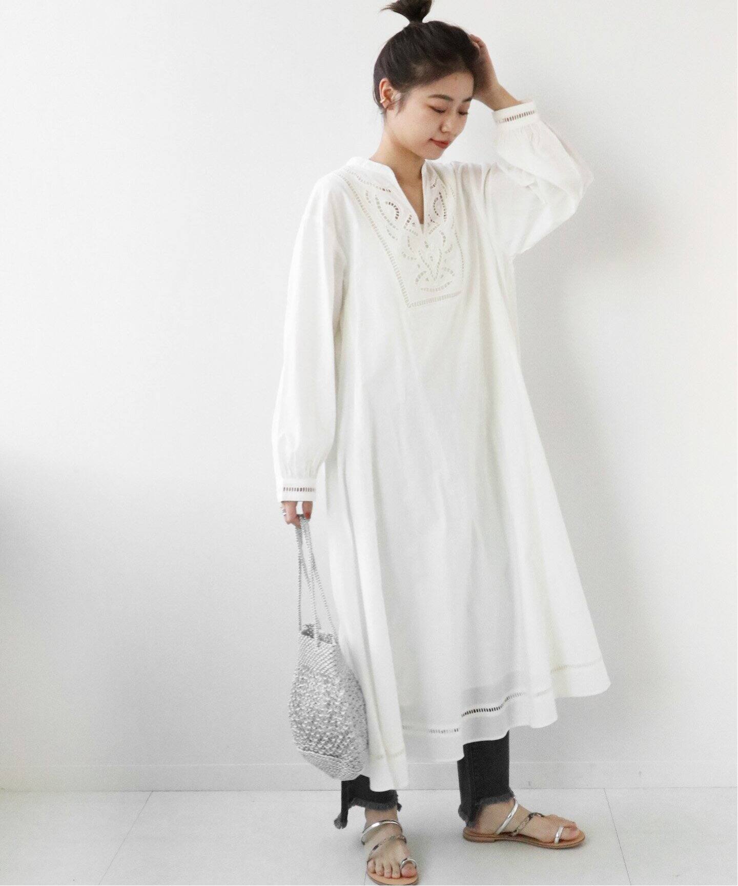 未使用ジャーナルスタンダードカットワークレースワンピースチュニック 