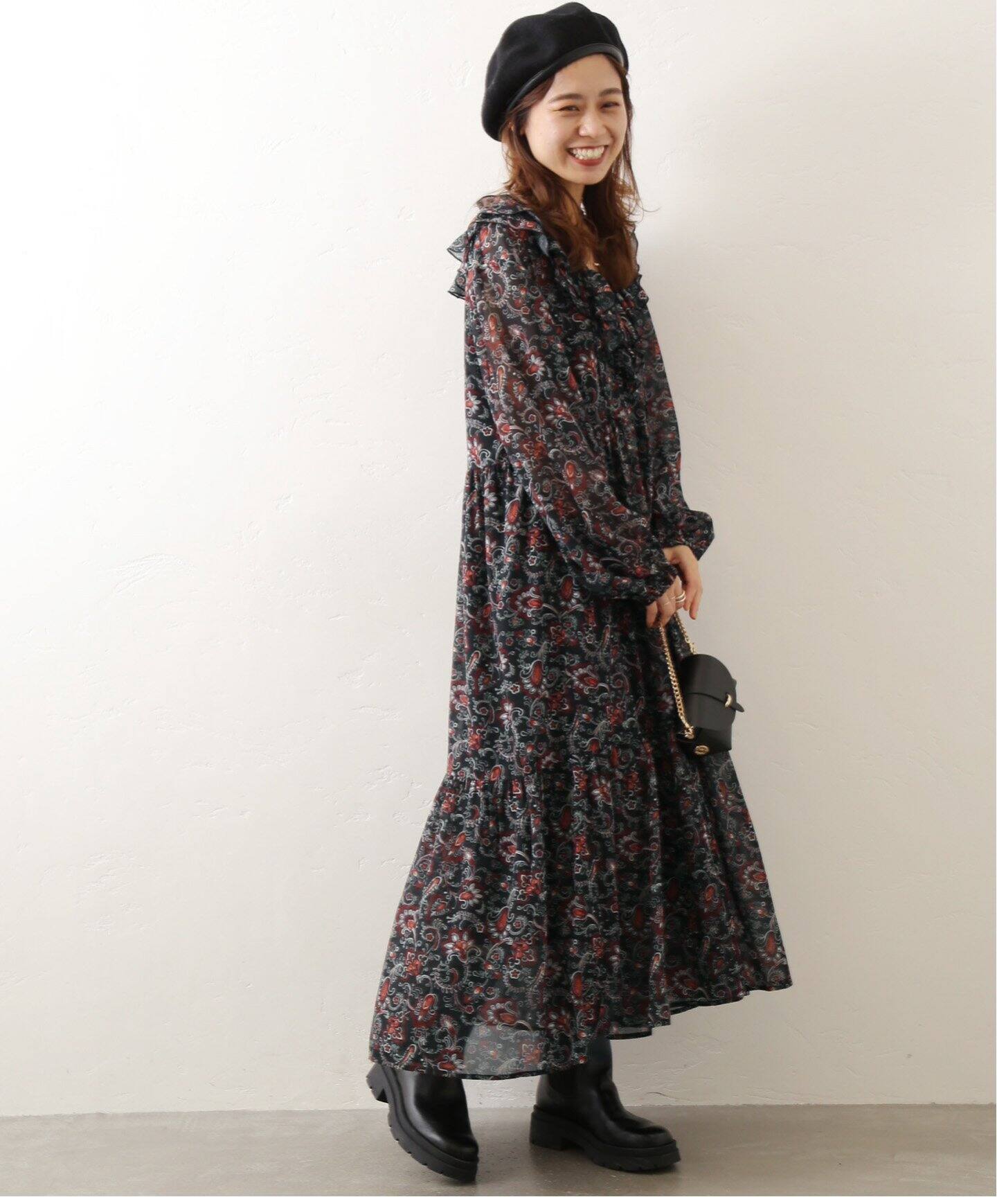 ペイズリープリントラッフルワンピース|JOURNAL STANDARD relume ...