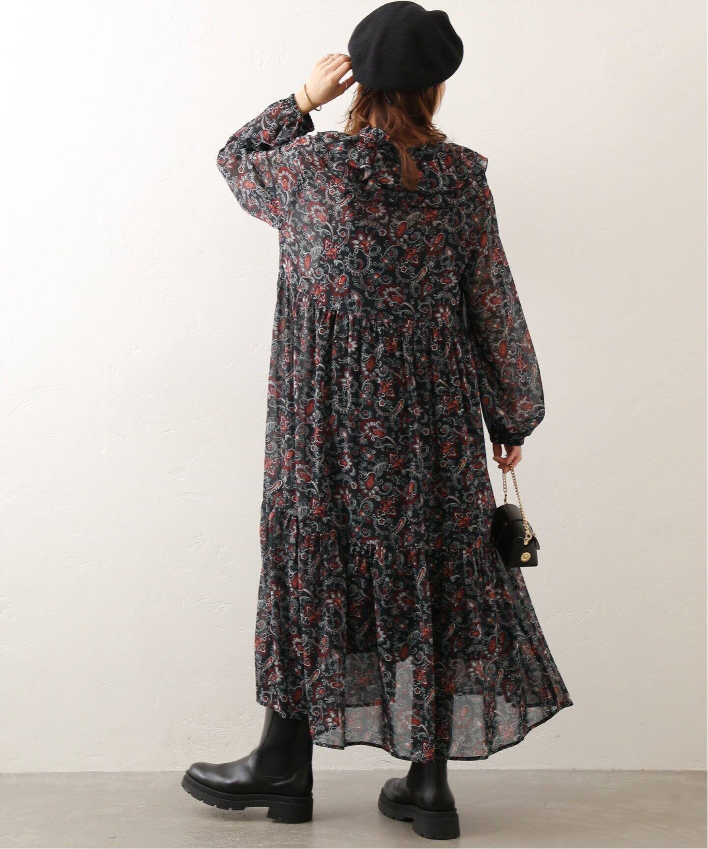 ペイズリープリントラッフルワンピース|JOURNAL STANDARD relume ...