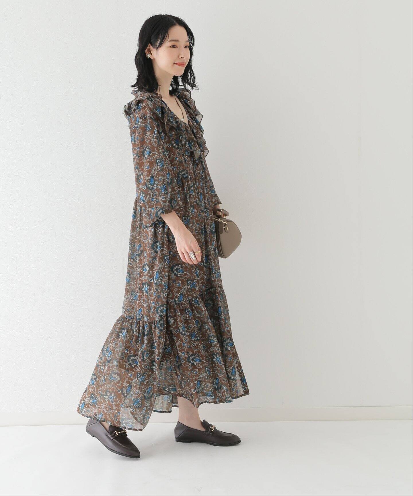 ペイズリープリントラッフルワンピース|JOURNAL STANDARD relume ...