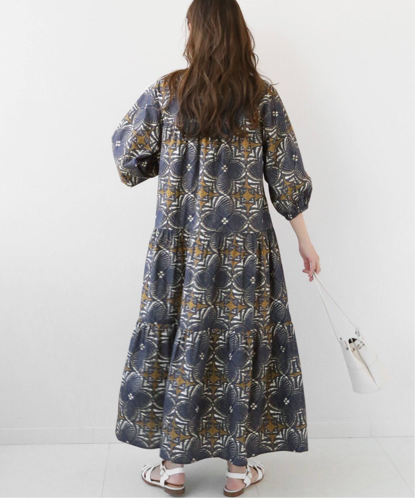 アフリカンプリントティアードワンピース（ワンピース）｜JOURNAL  