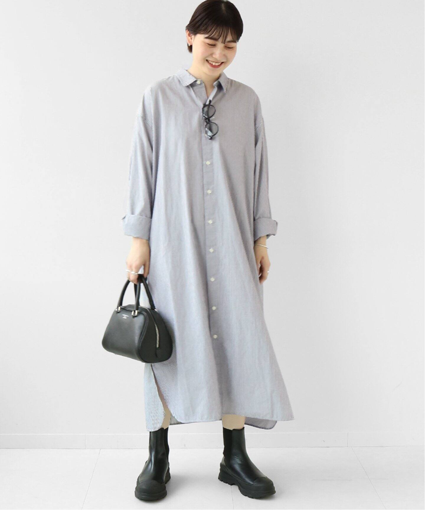 ARMEN/アーメン】REGULAR COLLAR MAXI OP：別注ワンピース（ワンピース  
