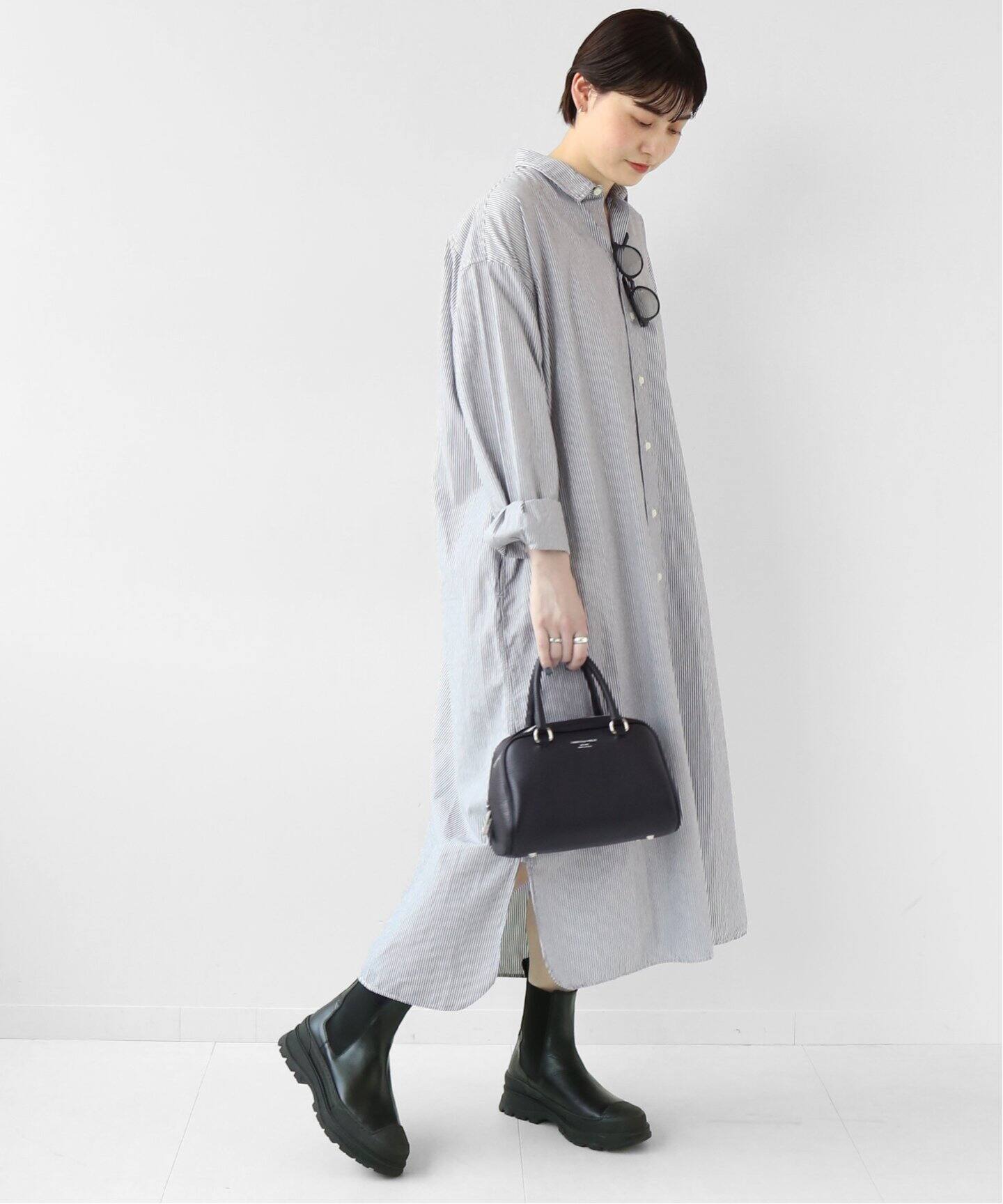 ARMEN/アーメン】REGULAR COLLAR MAXI OP：別注ワンピース（ワンピース  