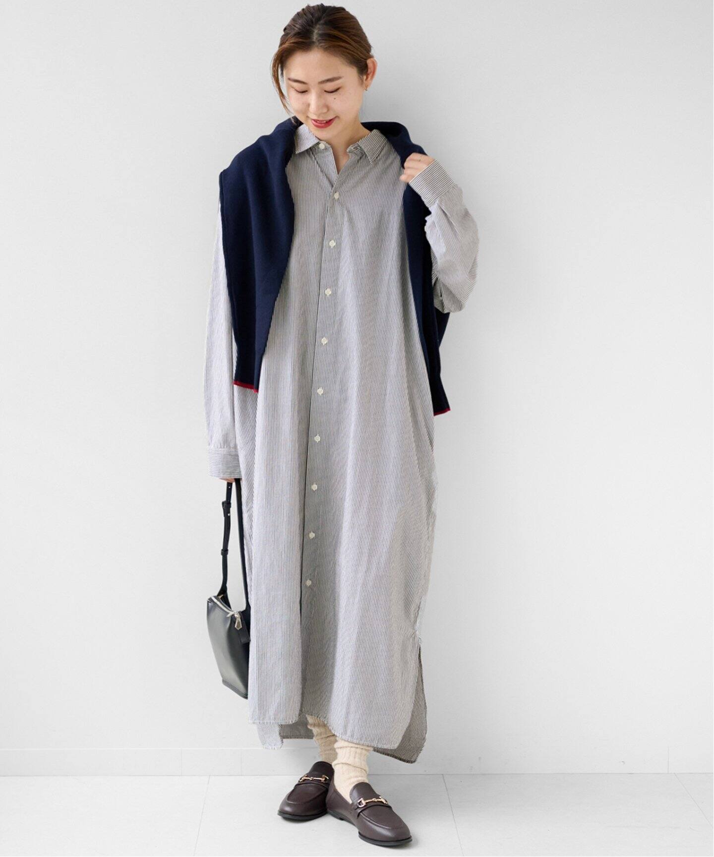 ARMEN/アーメン】REGULAR COLLAR MAXI OP：別注ワンピース（ワンピース  