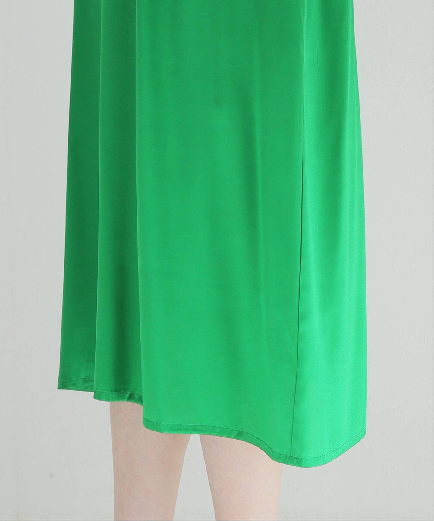 YVES SALOMON / イヴ サロモン】 シルクサテン ドレス（ワンピース  