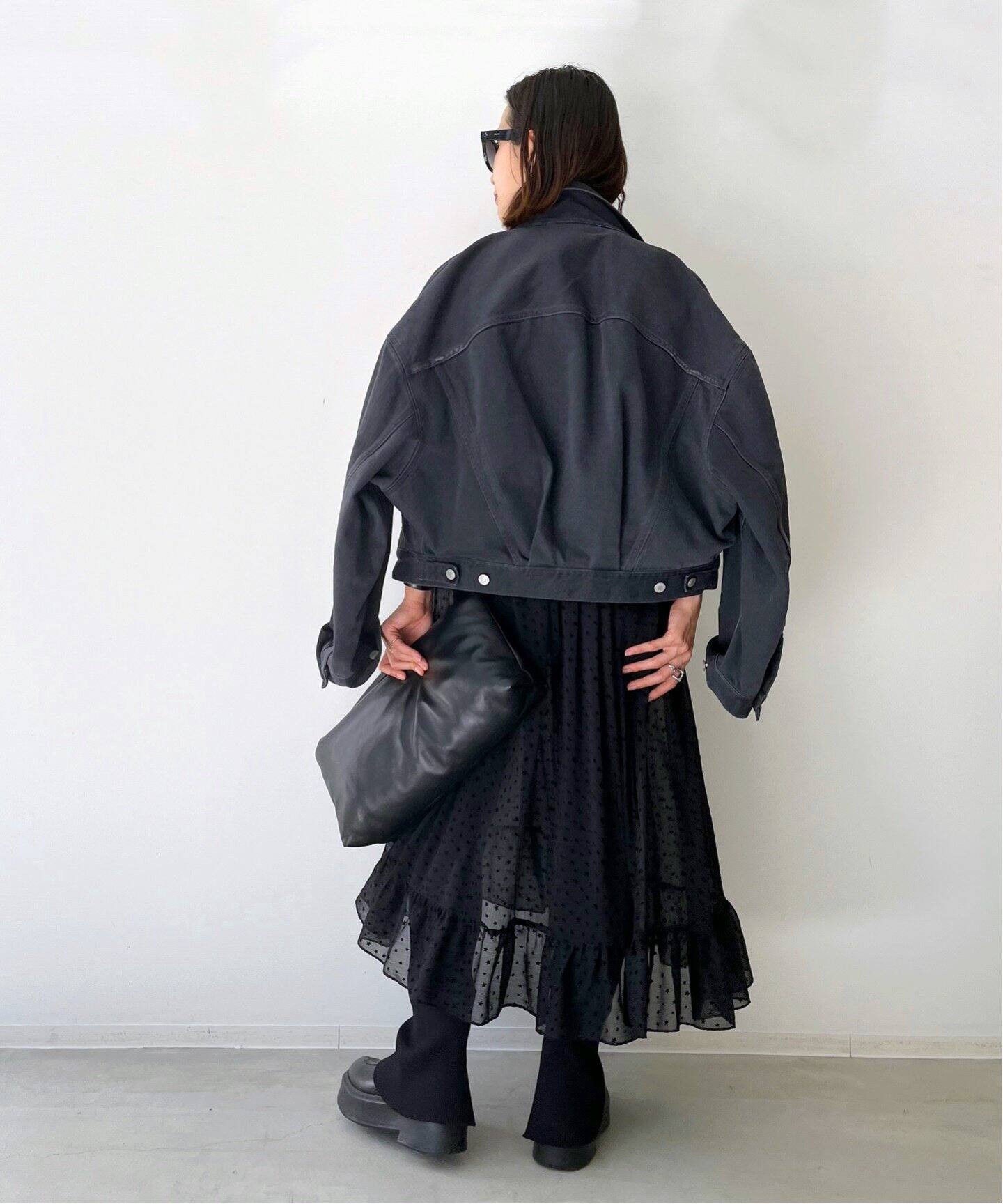 星柄フロッキー 2Wayラッフルワンピース（ワンピース）｜L 