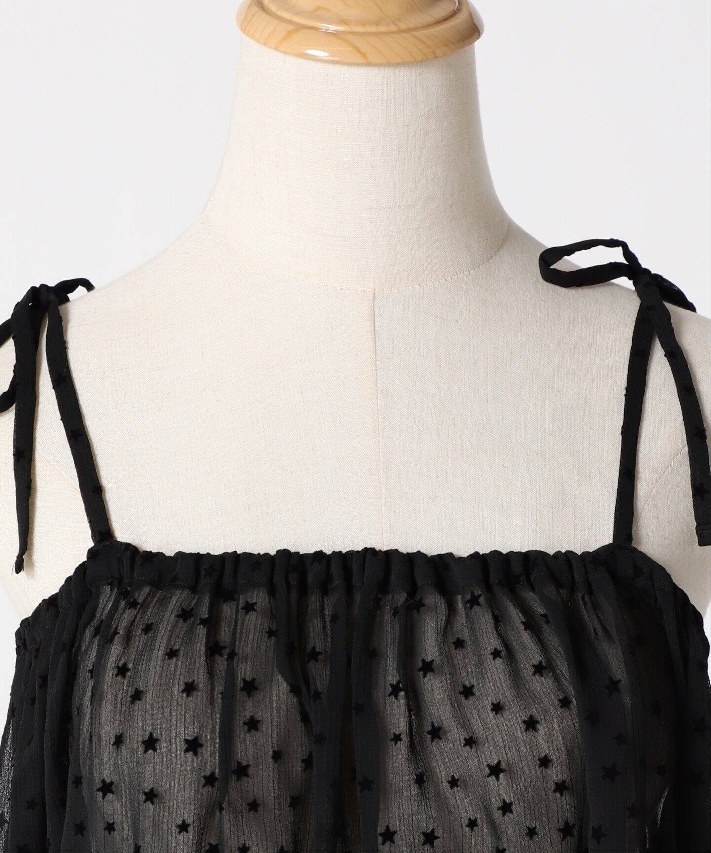 星柄フロッキー 2Wayラッフルワンピース（ワンピース）｜L 