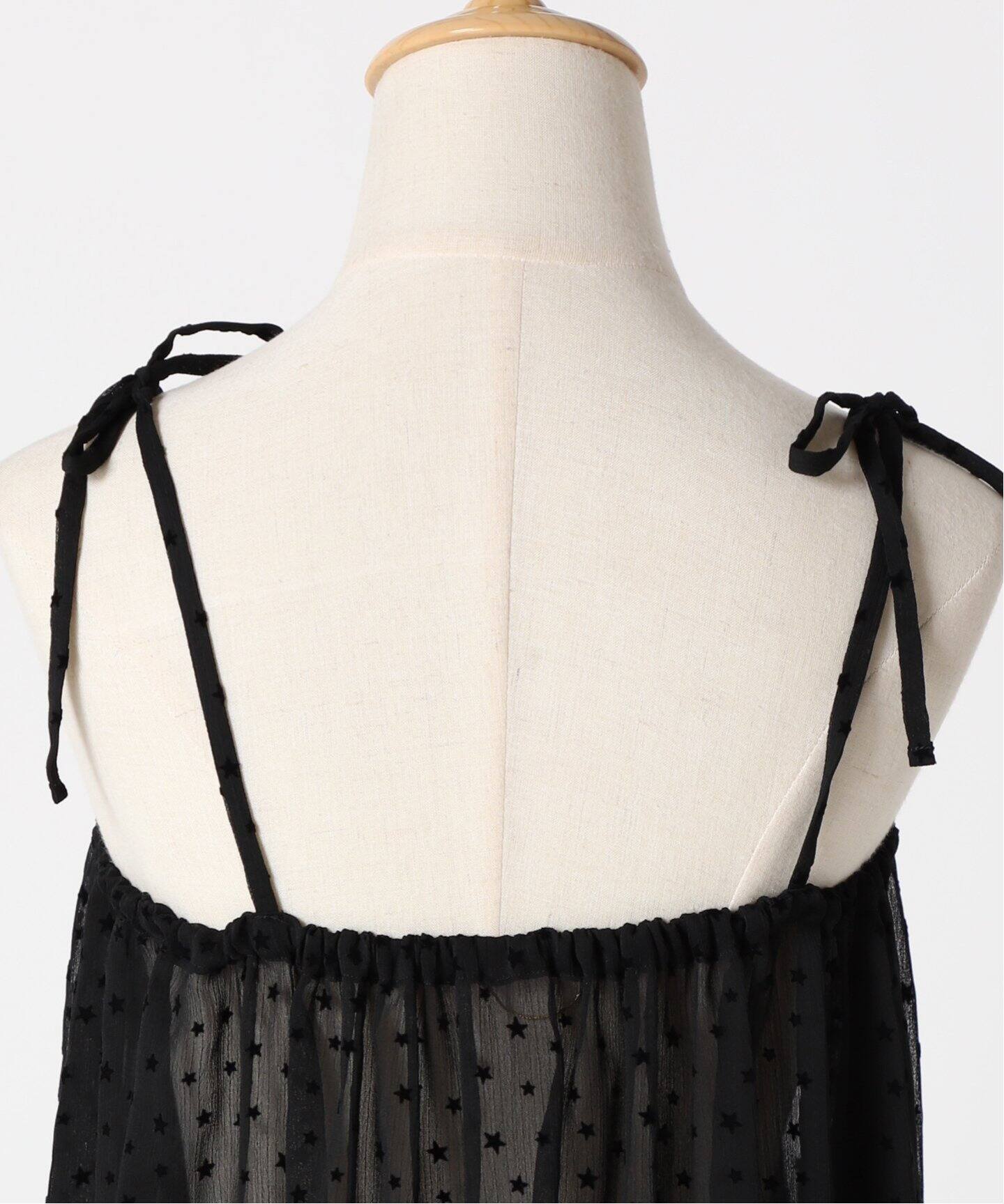 星柄フロッキー 2Wayラッフルワンピース（ワンピース）｜L 