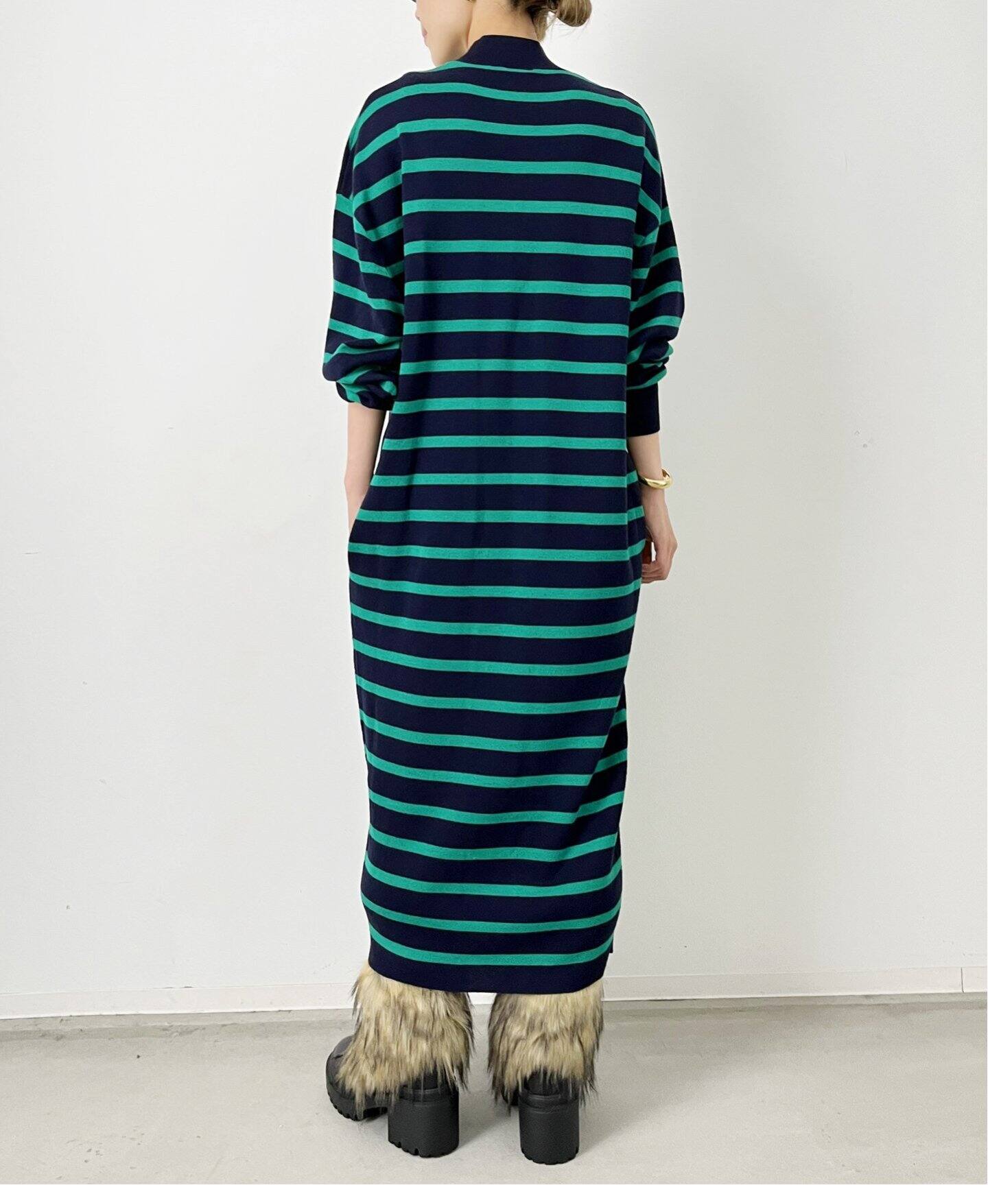 Border Knit Onepiece（ワンピース）｜L 