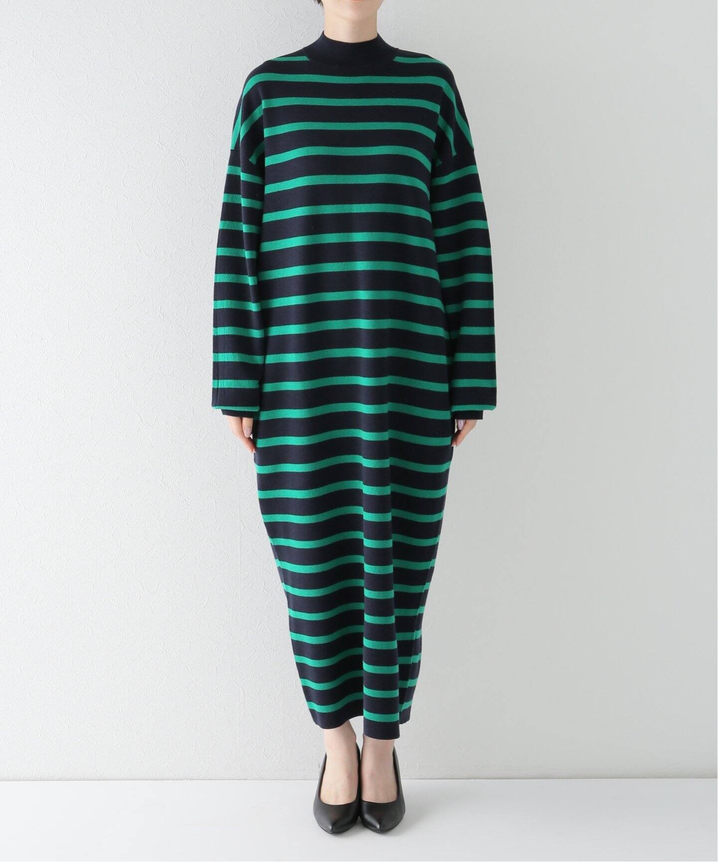 Border Knit Onepiece（ワンピース）｜L 