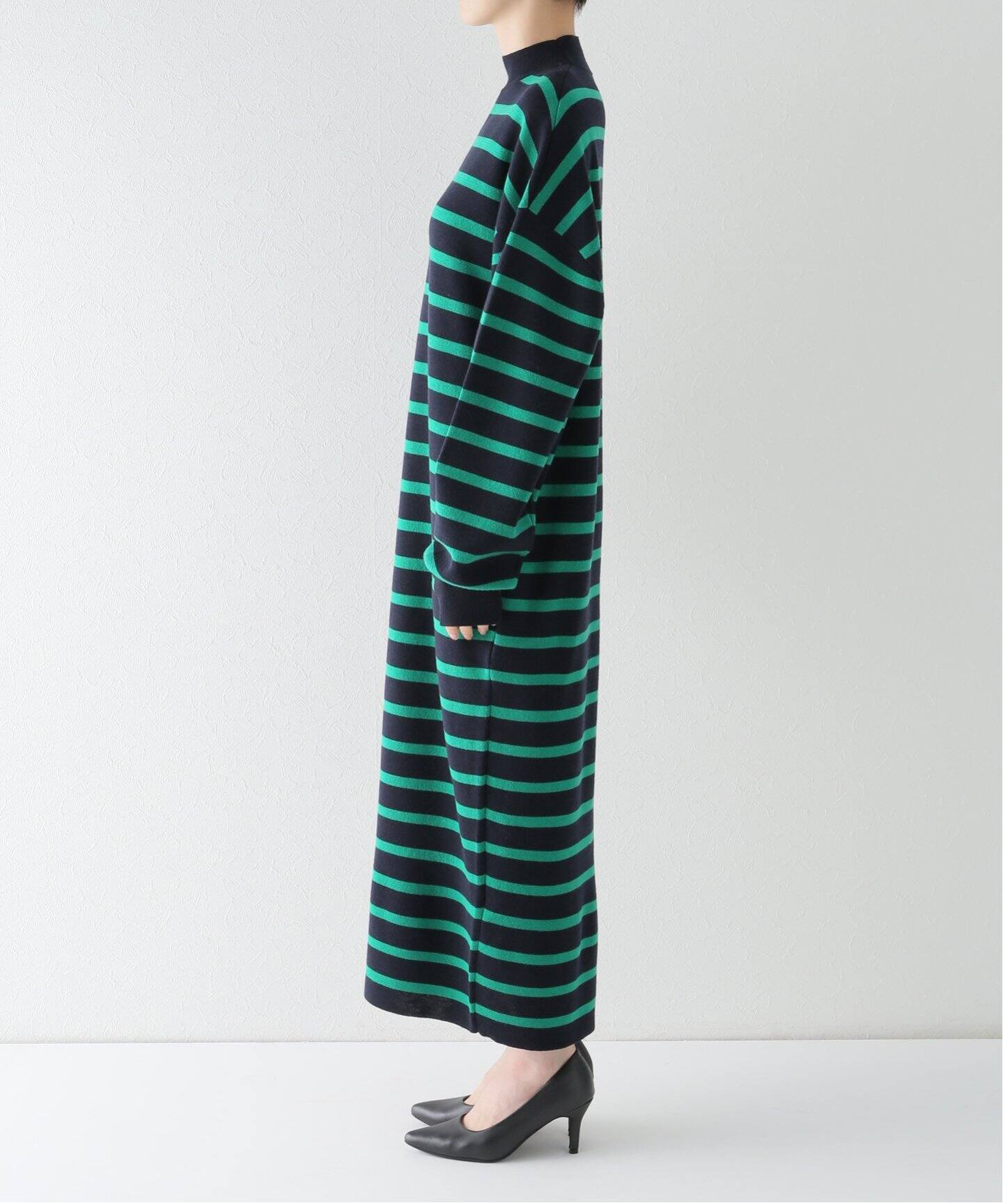 Border Knit Onepiece（ワンピース）｜L 