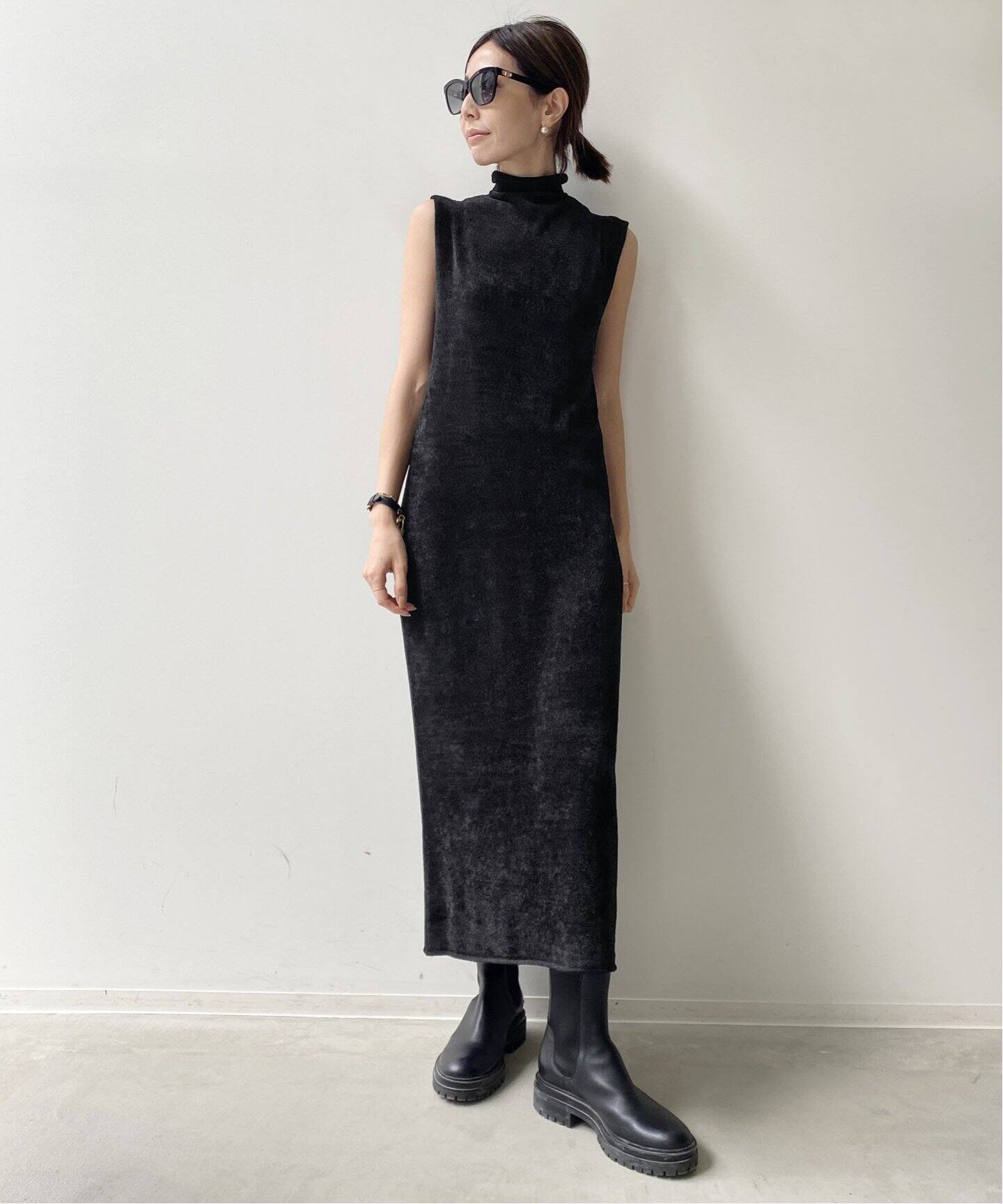 GOOD GRIEF!/グッドグリーフ】Mole Yarn Knit N/S DRESS（ワンピース 
