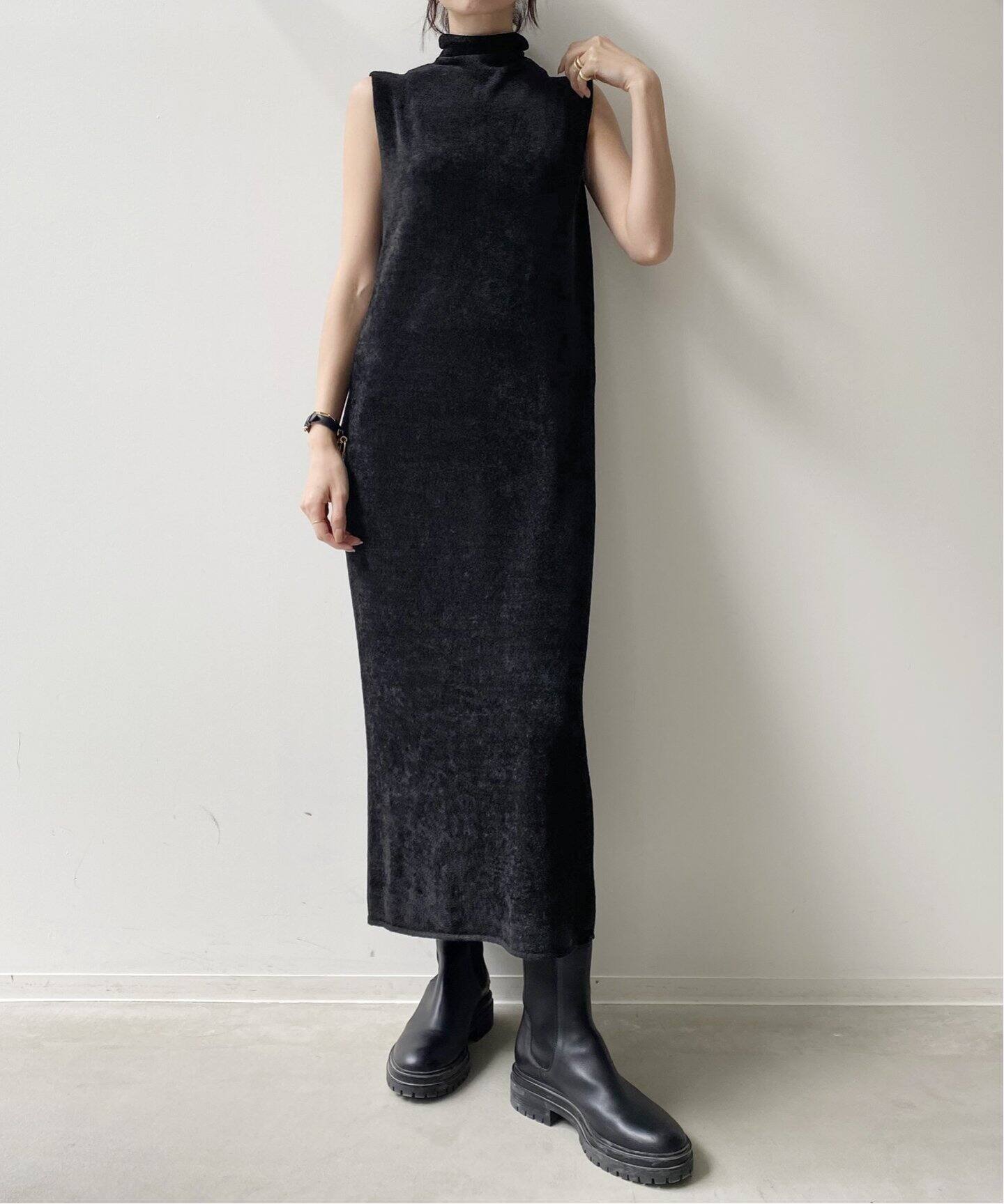 GOOD GRIEF!/グッドグリーフ】Mole Yarn Knit N/S DRESS（ワンピース  