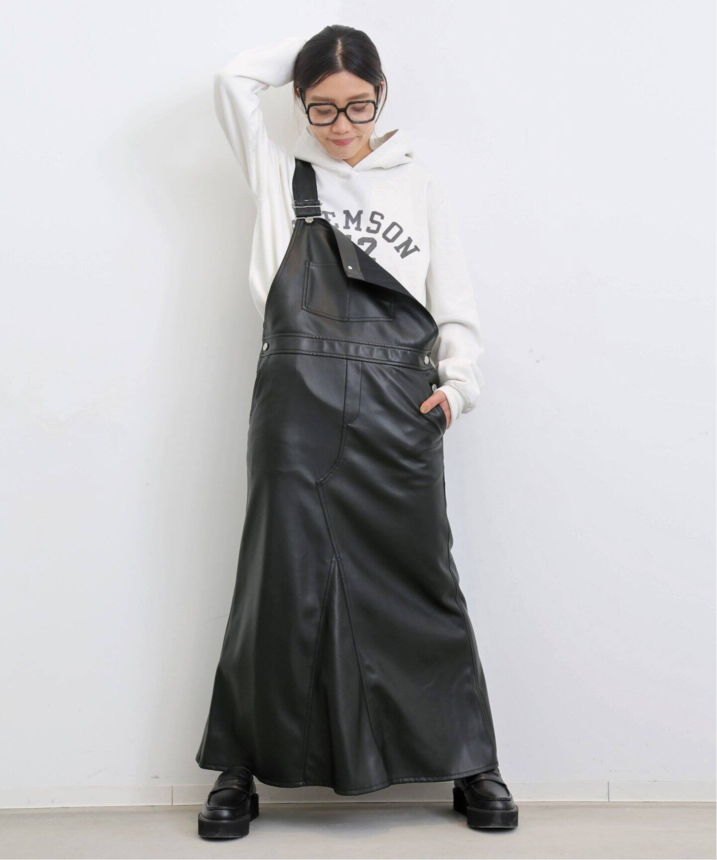 Artificial Leather Overall Skirt（その他スカート）｜L