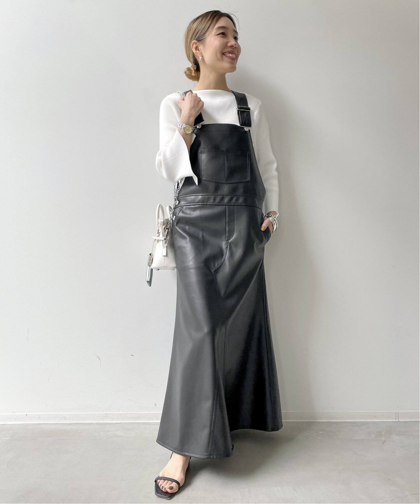 Artificial Leather Overall Skirt（その他スカート）｜L