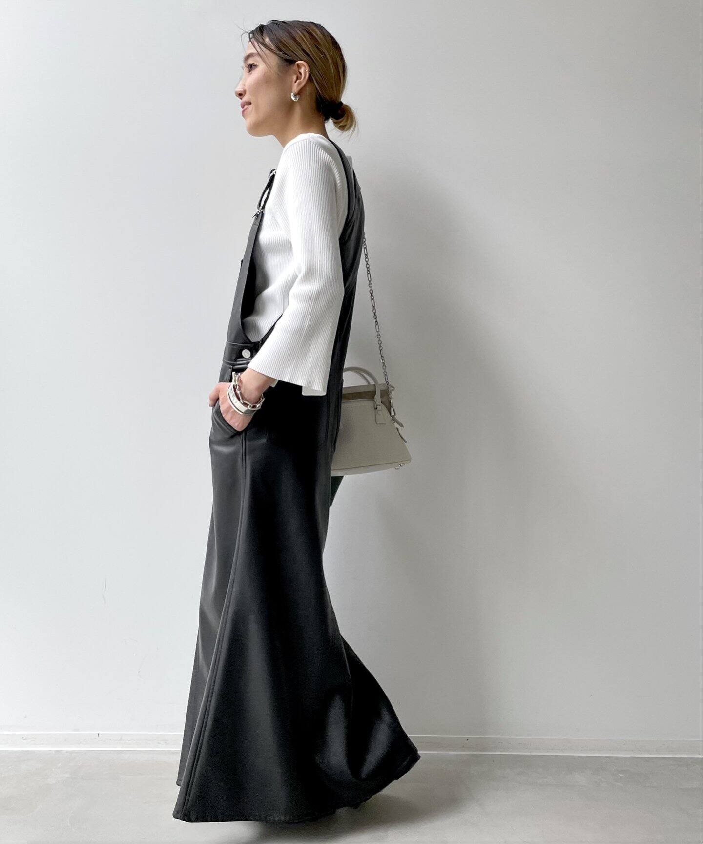 Artificial Leather Overall Skirt（その他スカート）｜L