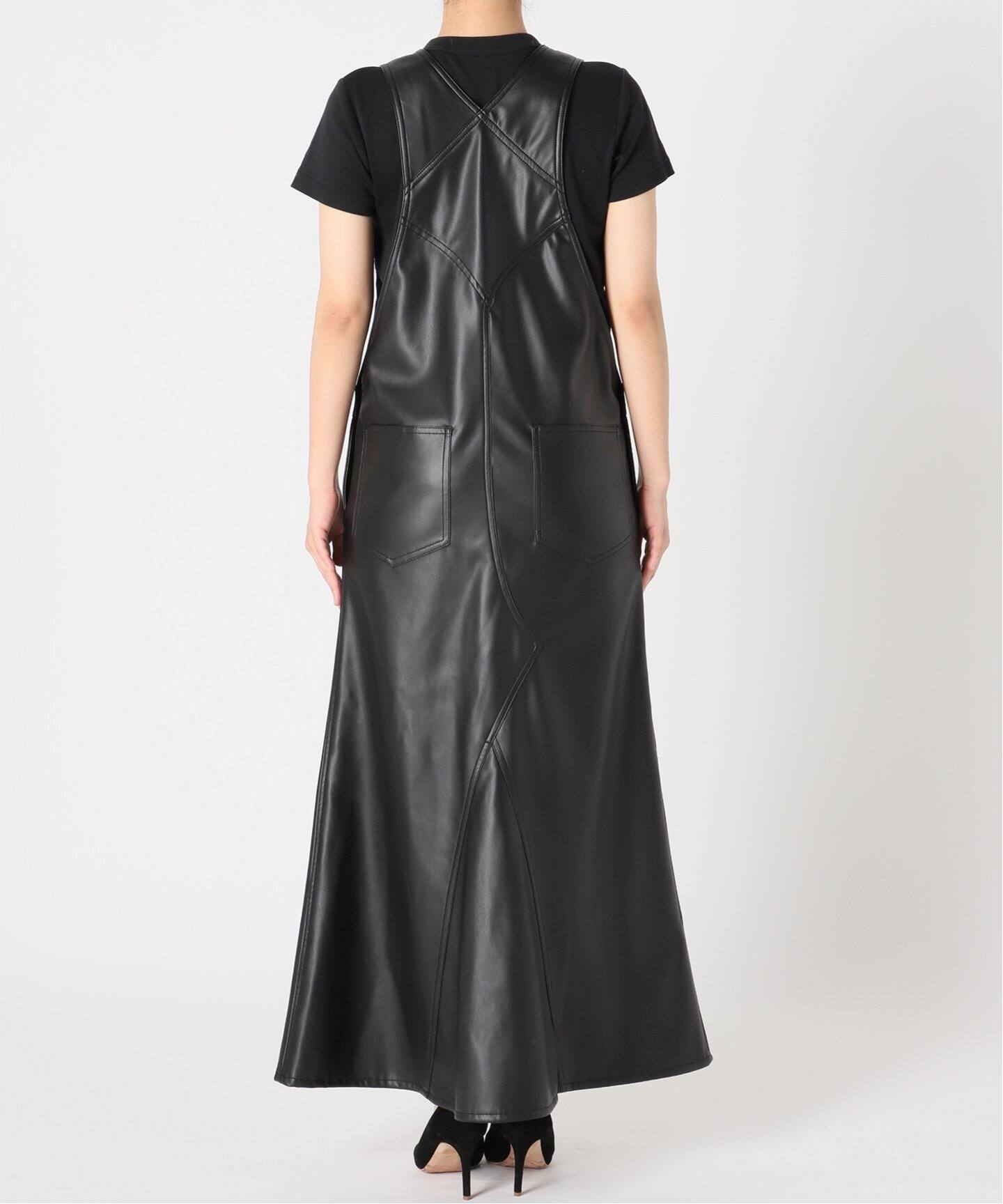 Artificial Leather Overall Skirt（その他スカート）｜L