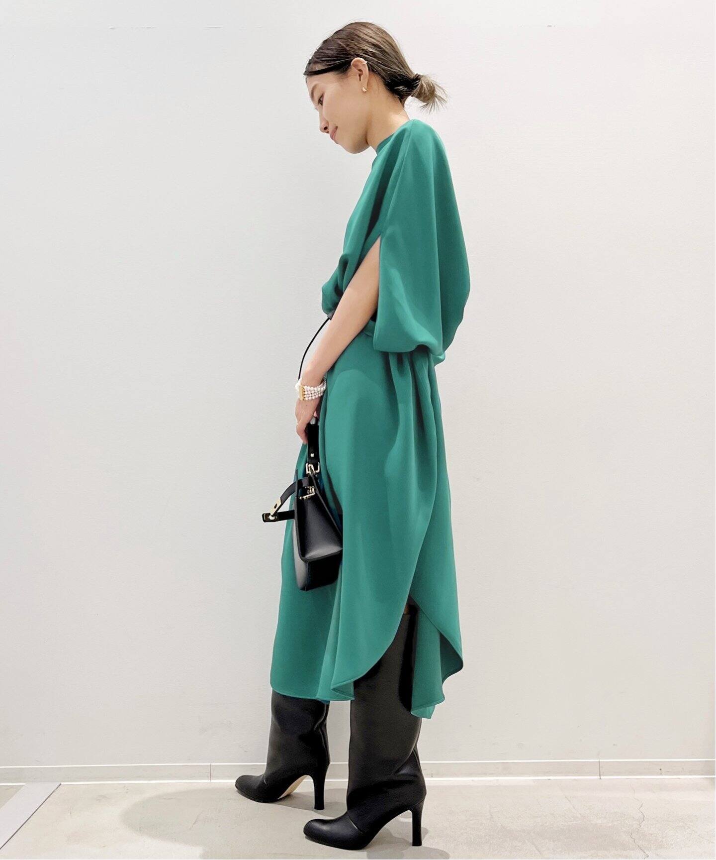 ベルト付き2wayワンピース（ワンピース）｜L 