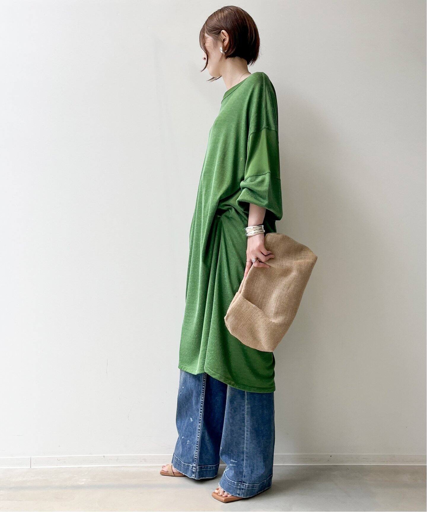 REMI RELIEF/レミレリーフ】Filament Rayon OnePiece  