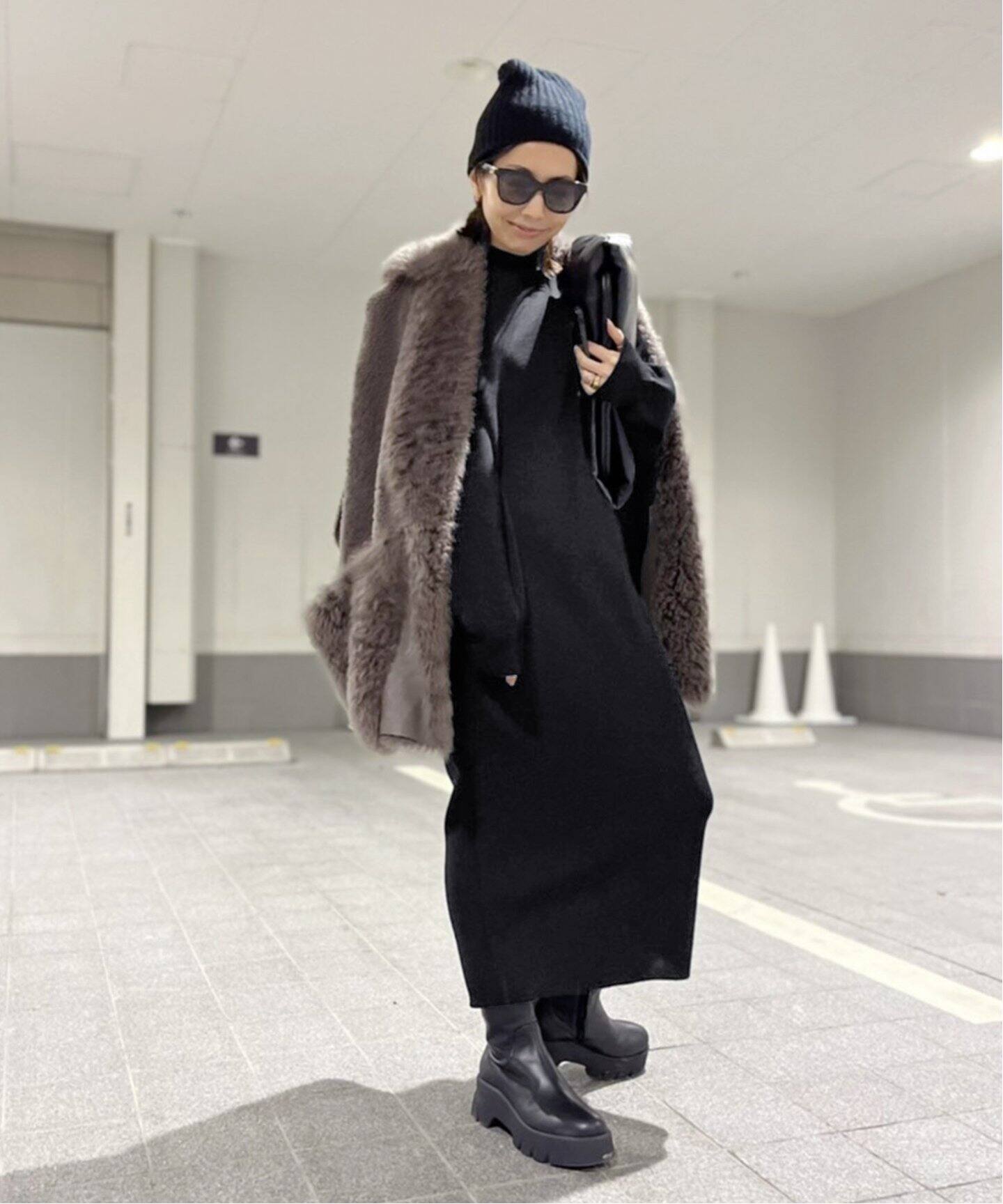 Mockneck Knit Onepiece（ワンピース）｜L 