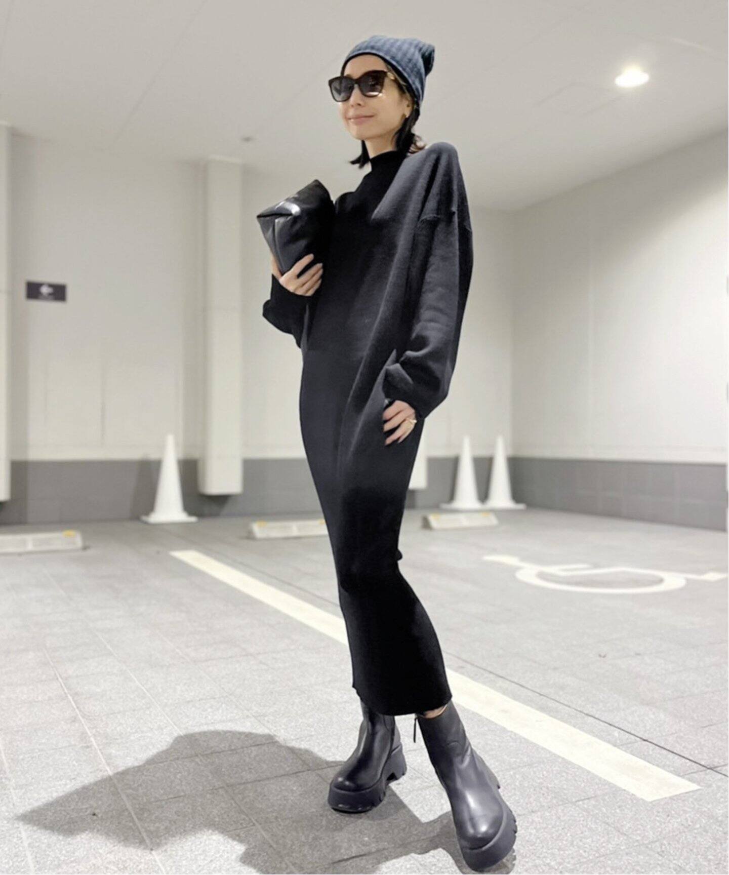 Mockneck Knit Onepiece（ワンピース）｜L 