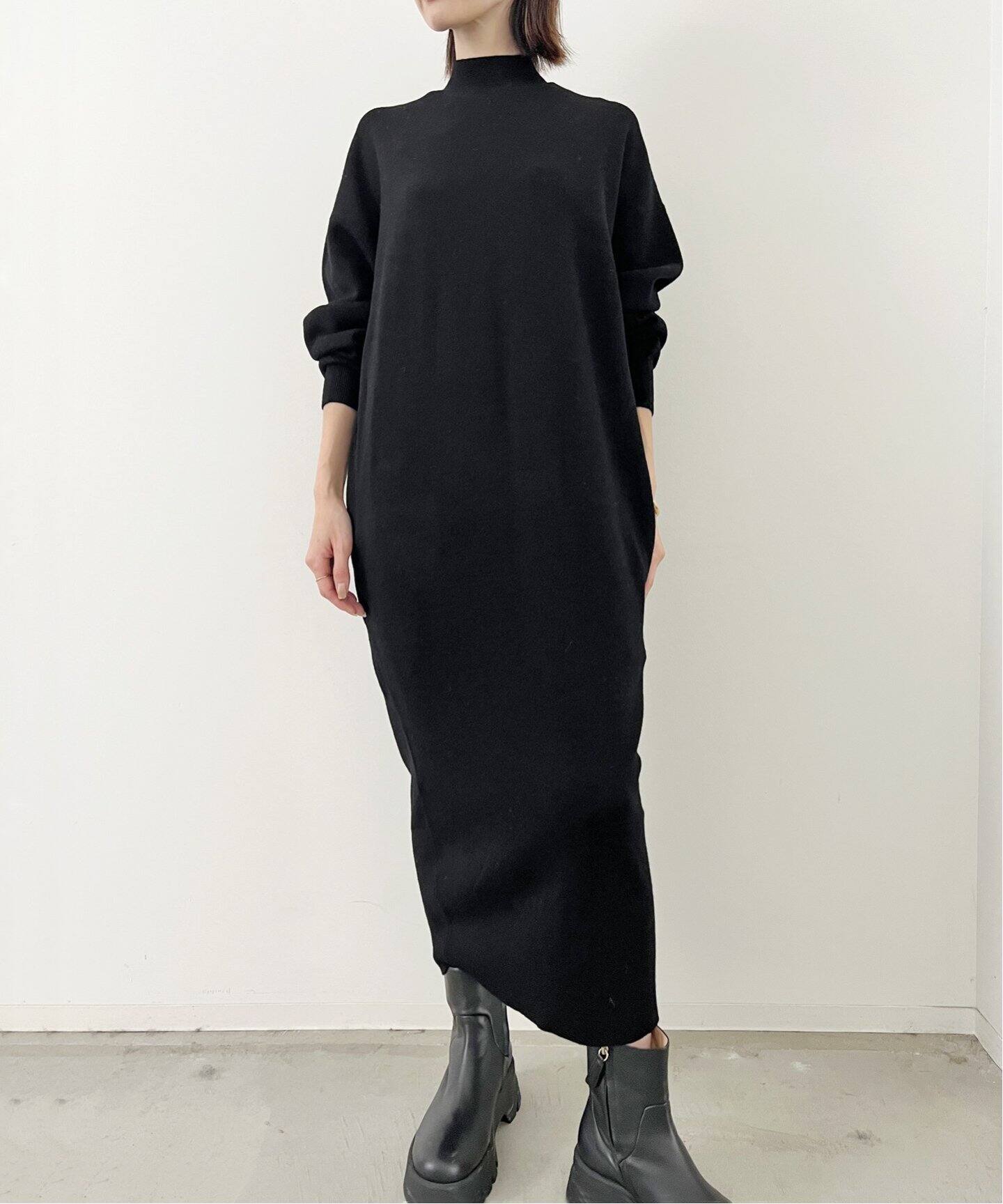 Mockneck Knit Onepiece（ワンピース）｜L 