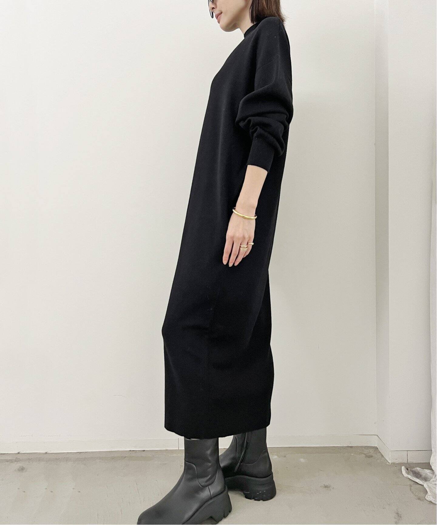 Mockneck Knit Onepiece（ワンピース）｜L 