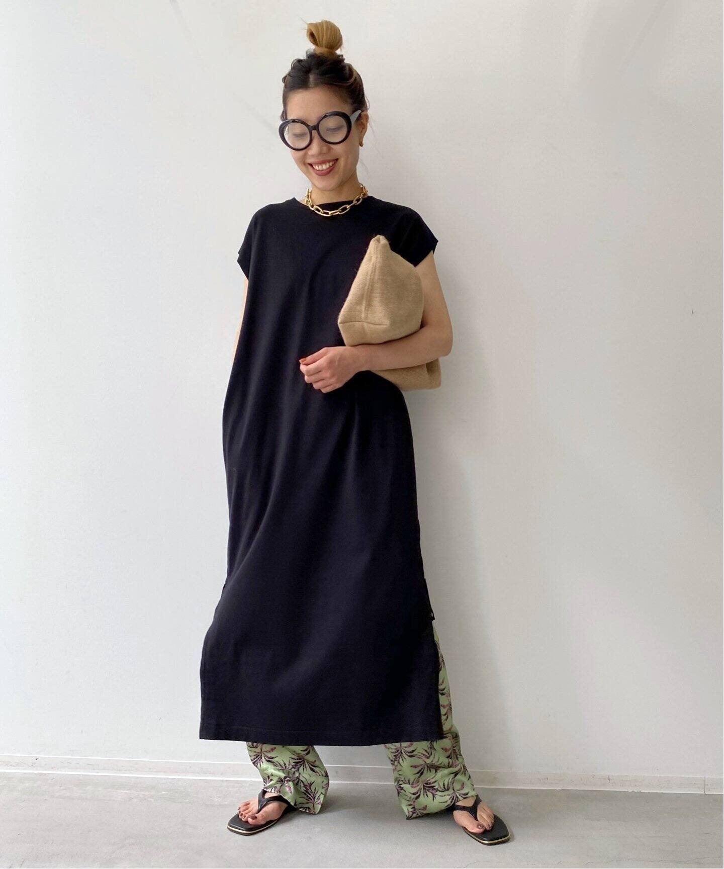 Americana/アメリカーナ】N/S SIDE ZIP Onepiece（ワンピース）｜L  