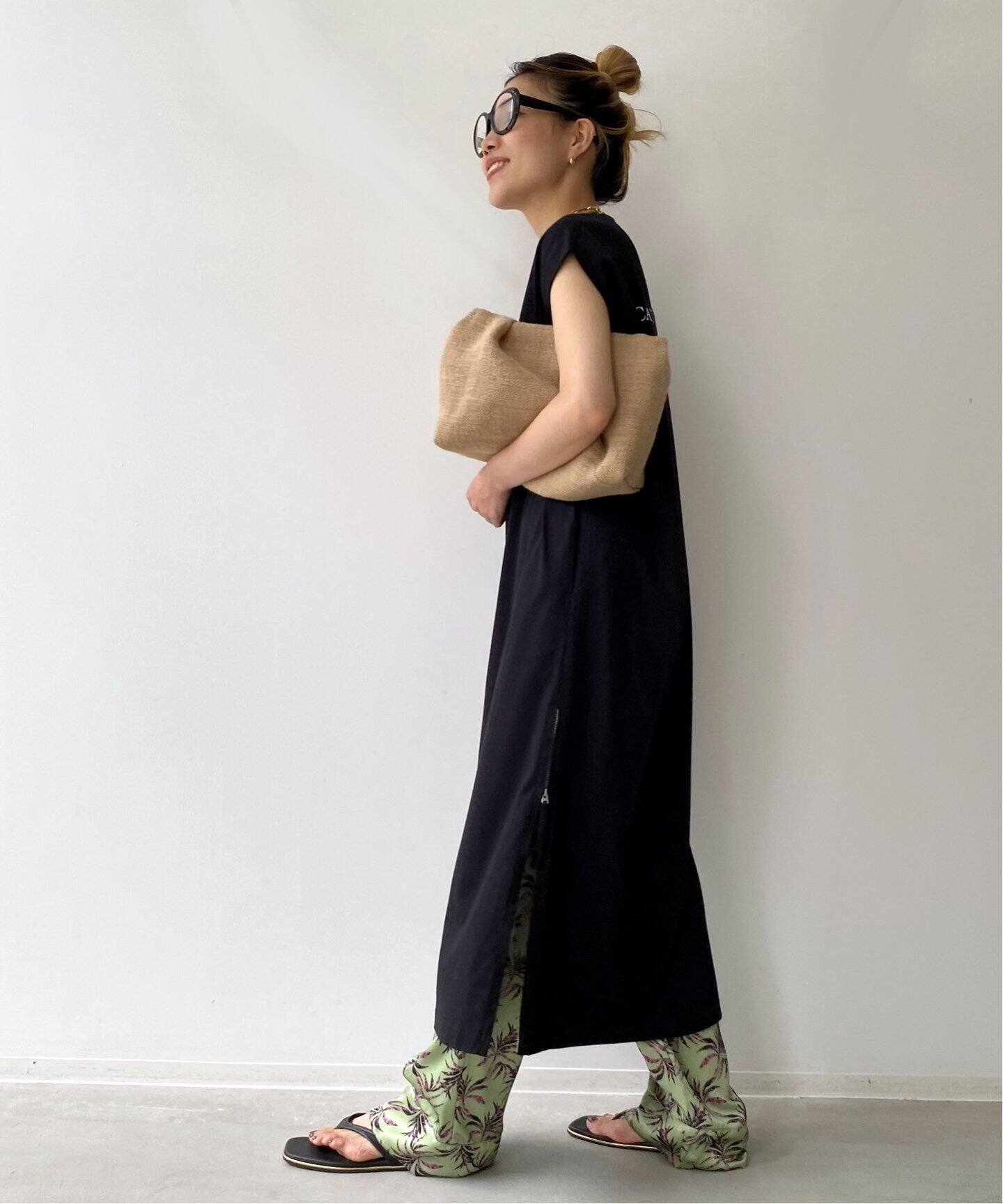 Americana/アメリカーナ】N/S SIDE ZIP Onepiece（ワンピース）｜L  