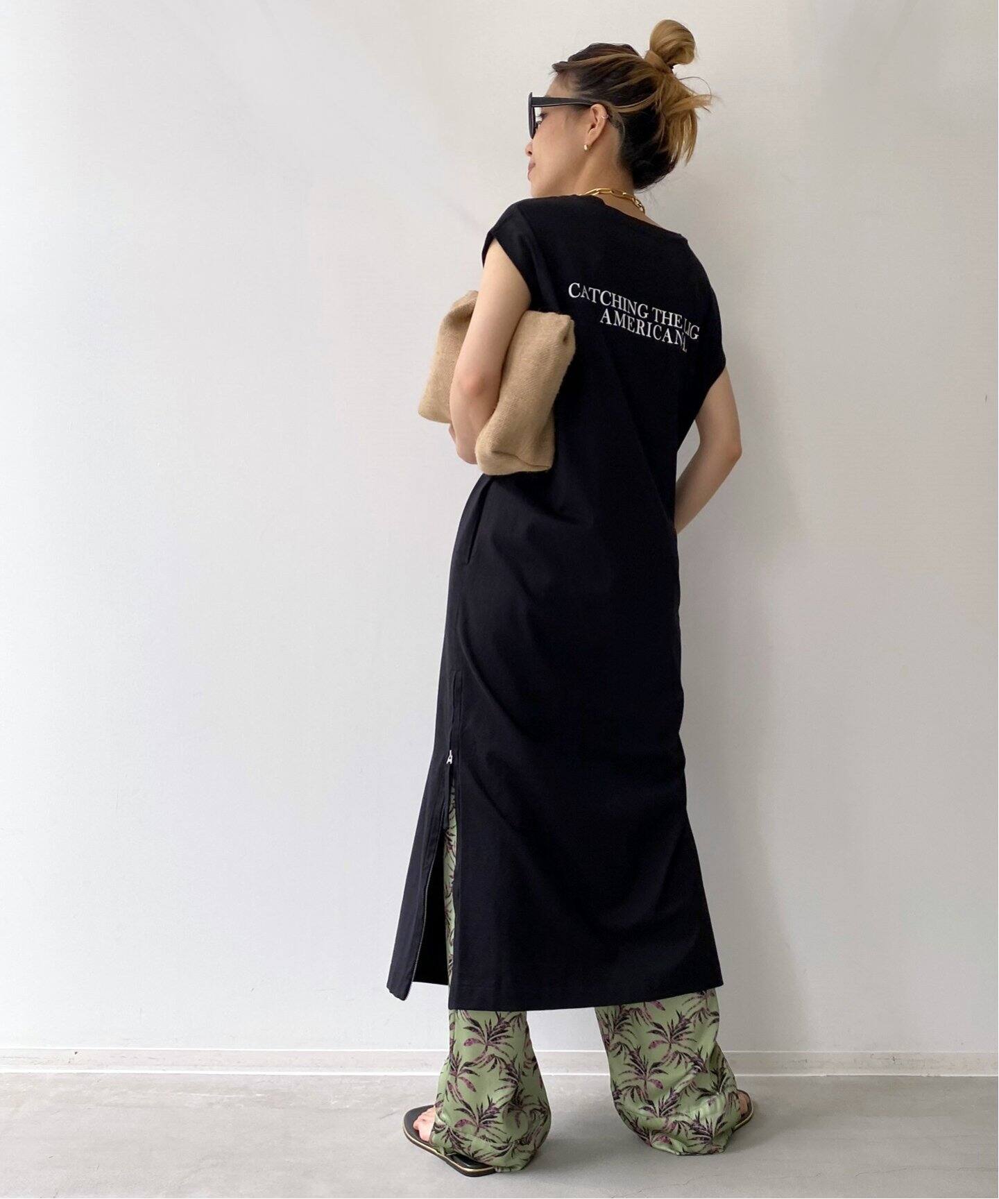 Americana/アメリカーナ】N/S SIDE ZIP Onepiece（ワンピース）｜L  