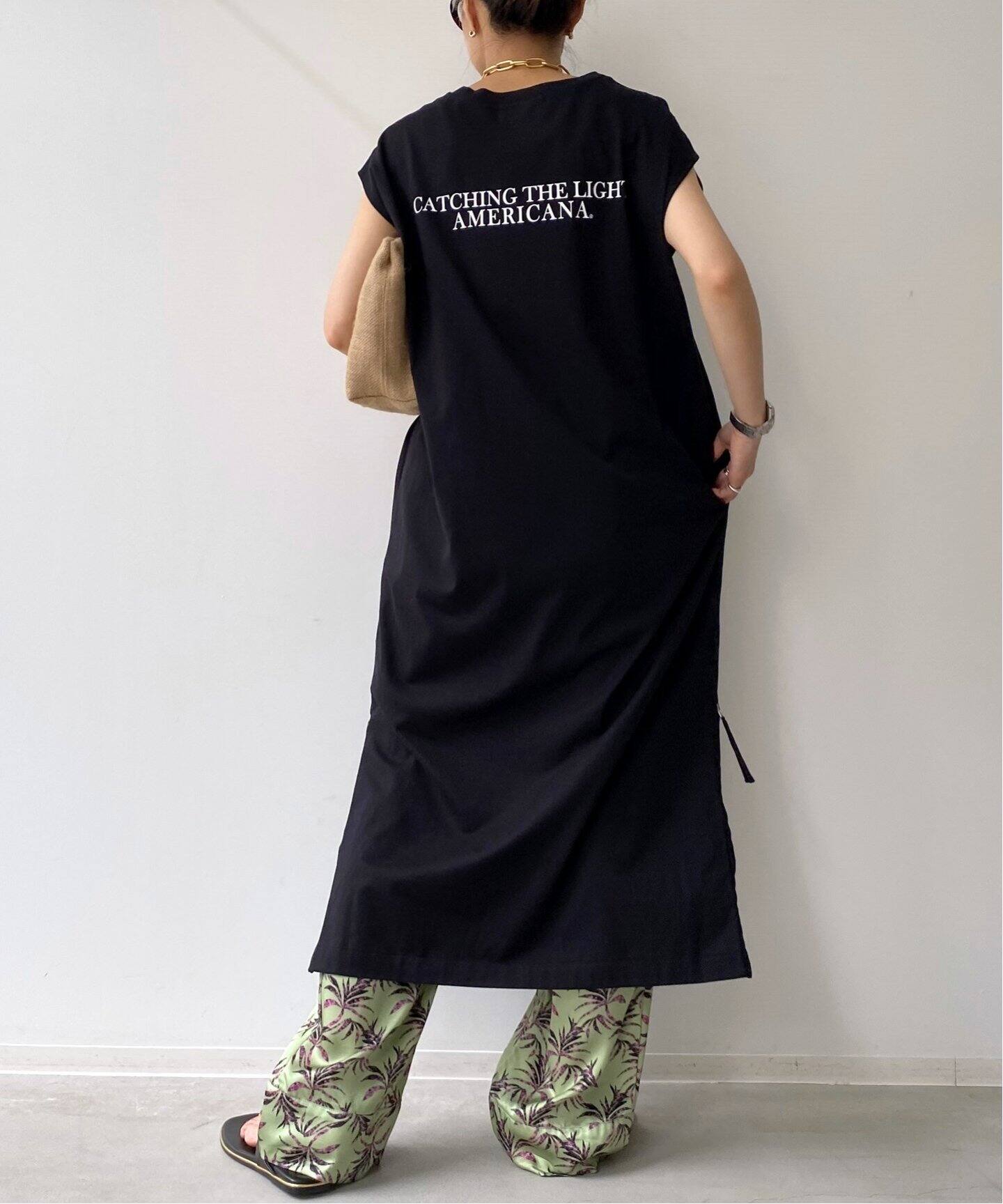 Americana/アメリカーナ】N/S SIDE ZIP Onepiece（ワンピース）｜L  