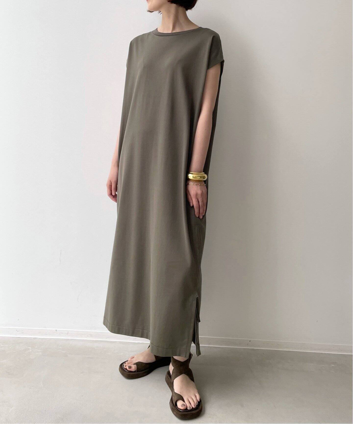 Americana/アメリカーナ】N/S SIDE ZIP Onepiece（ワンピース）｜L  