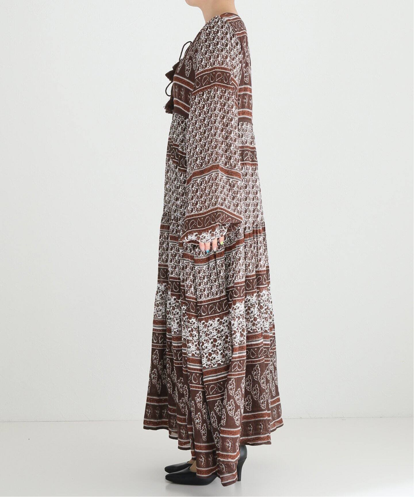 BLUE BOHEME/ブルー ボヘム】Printed Long Dress（ワンピース）｜L 