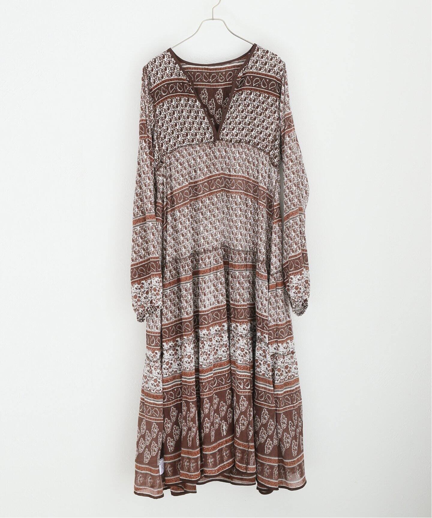 BLUE BOHEME/ブルー ボヘム】Printed Long Dress（ワンピース）｜L 