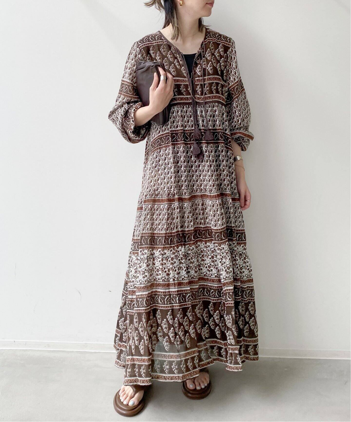 BLUE BOHEME/ブルー ボヘム】Printed Long Dress（ワンピース  