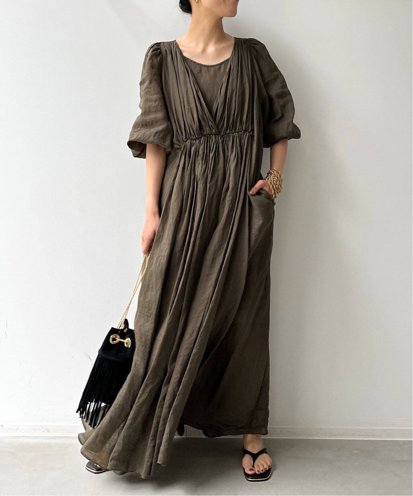 Col Pierrot /コル ピエロ】RAMIE MAXI DRESS（ワンピース）｜L  
