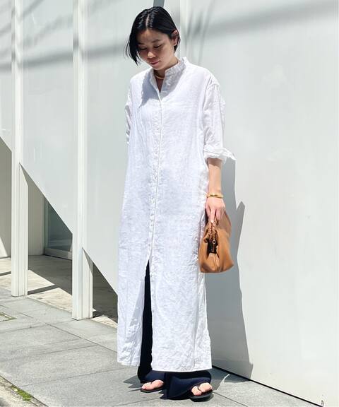 スタンドカラーシャツワンピース Ap Studio エーピーストゥディオ 公式のファッション通販 Baycrew S Store