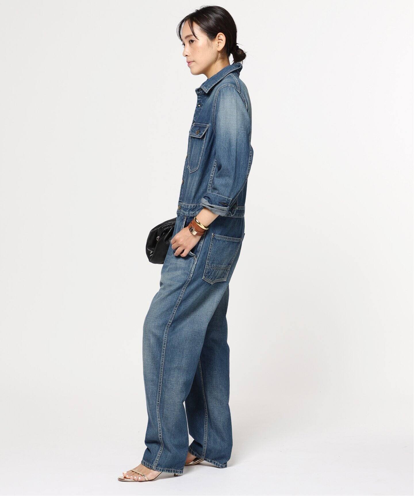 Attick by Johnbull/アティック バイ ジョンブル】Denim all in one 