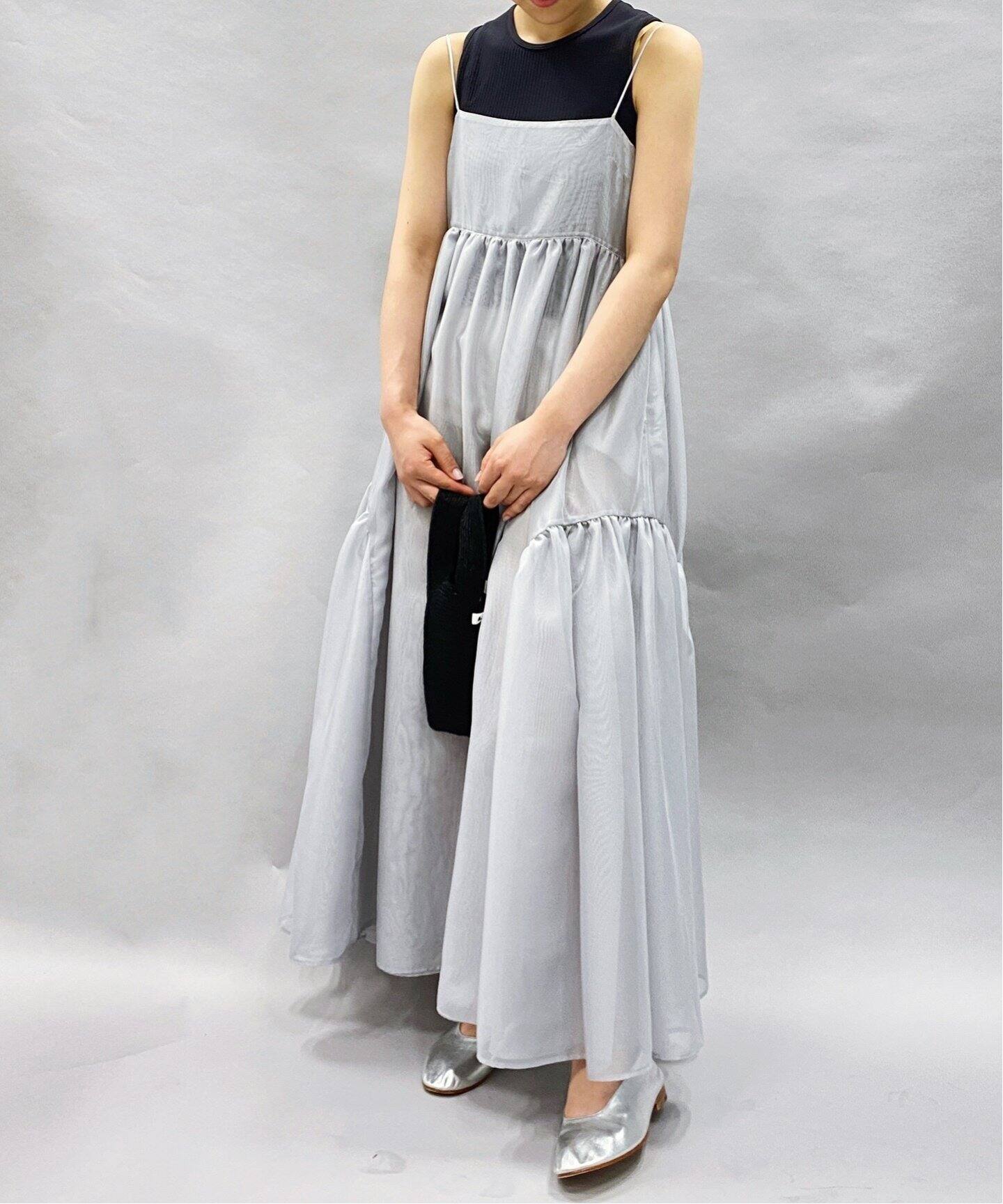 シャンブレーシフォン シアーラッフルドレス（ワンピース）｜EDIT.FOR  